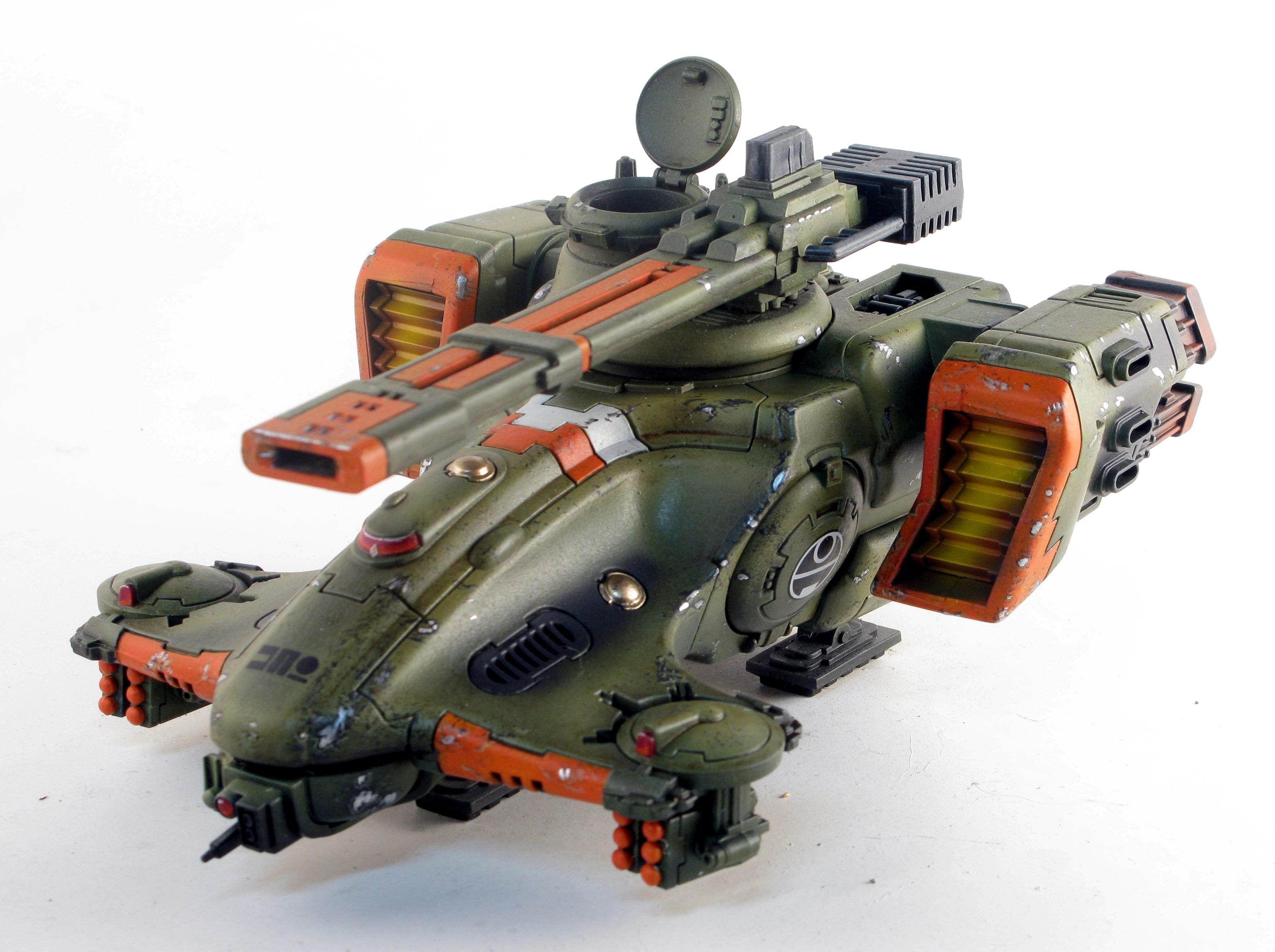 Battle Damage, Green, Orange, Swamp, Tau, Weathered