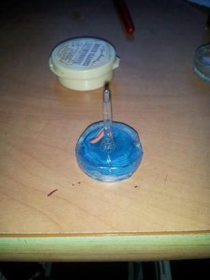 paint the underside of the clear base
