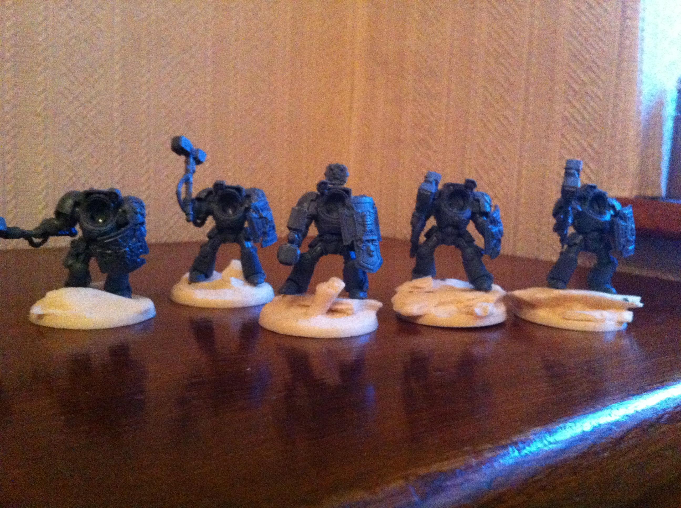 Termies pinned to bases