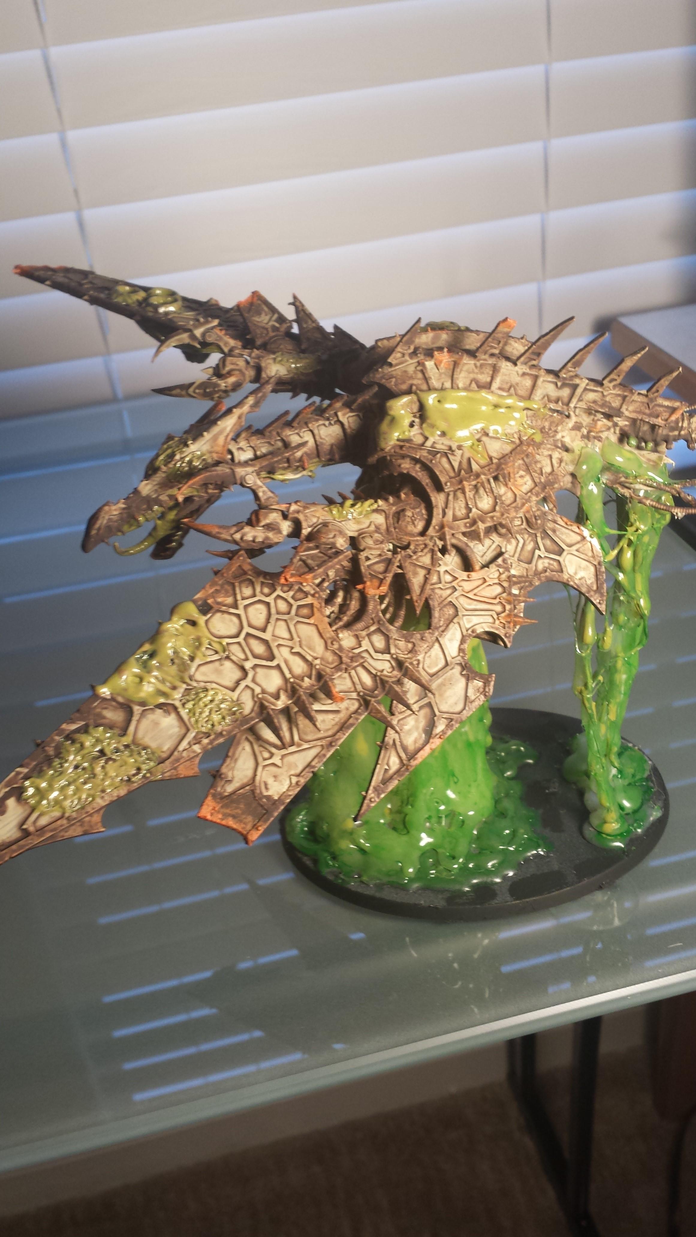 Chaos, Chaos Space Marines, Goo, Heldrake, Nurgle, Plauge, Rot, Warhammer 40,000, Zombie
