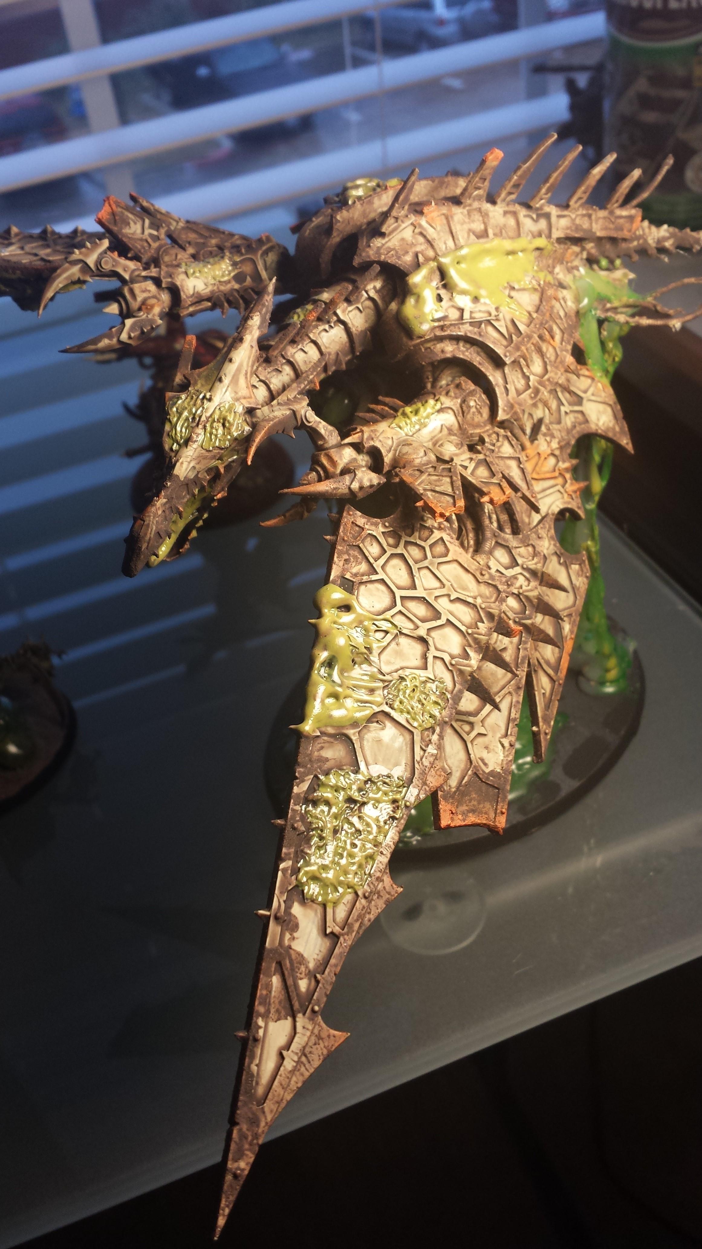 Chaos, Chaos Space Marines, Goo, Heldrake, Nurgle, Plauge, Rot, Warhammer 40,000, Zombie