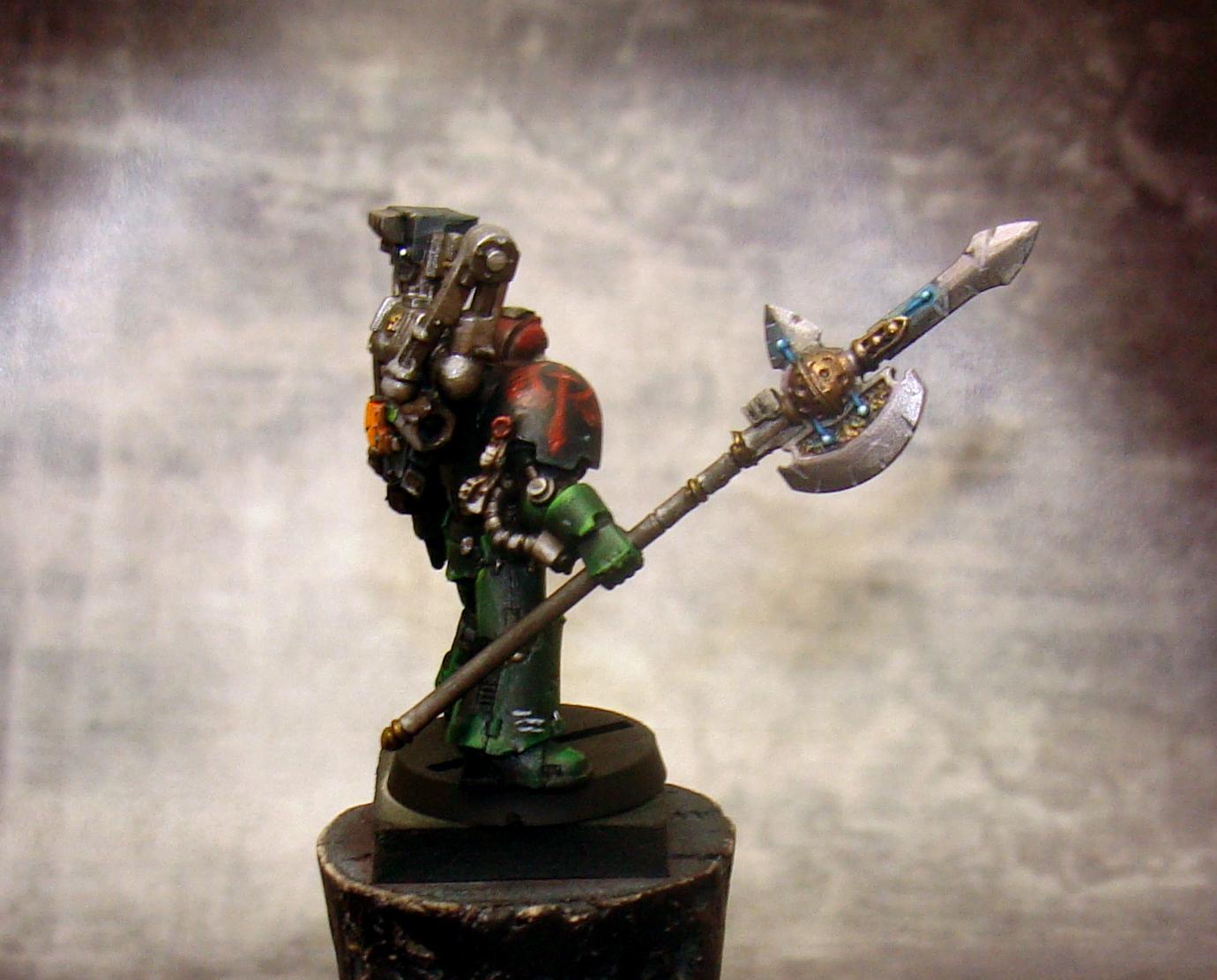 Awesome, Commission, Dark Angels, Pro Painted, Space Marines, Techmarine, Warhammer 40,000