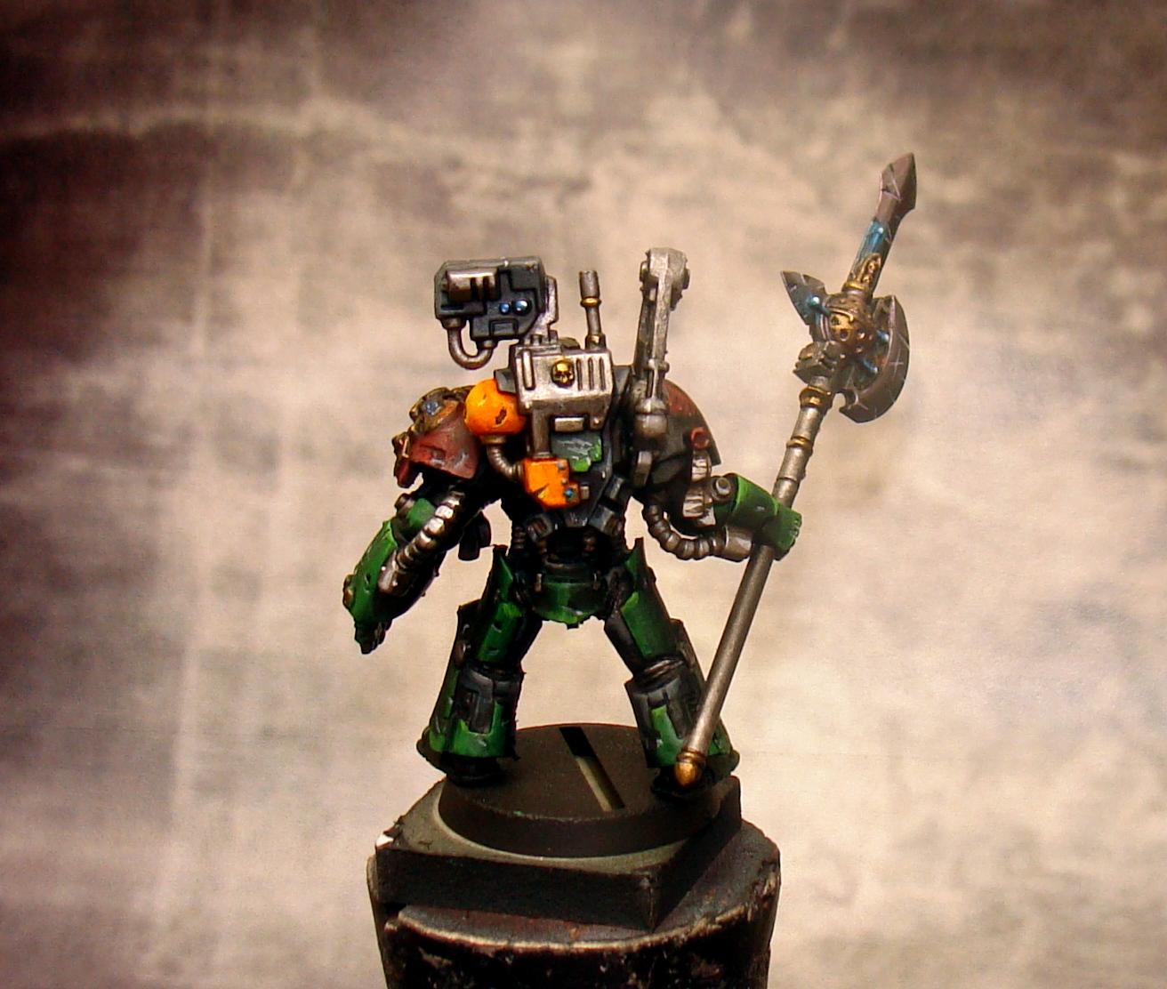 Awesome, Commission, Dark Angels, Pro Painted, Space Marines, Techmarine, Warhammer 40,000