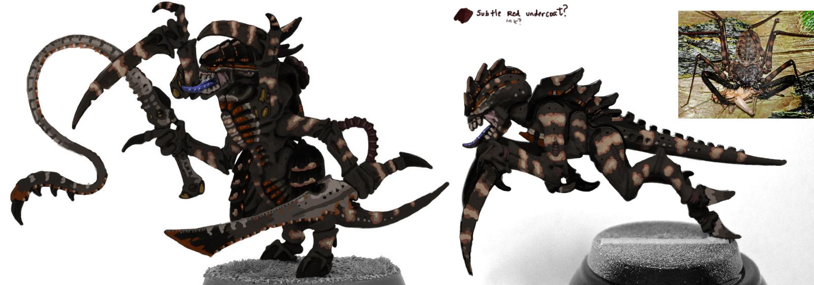 Half weapons painted over far