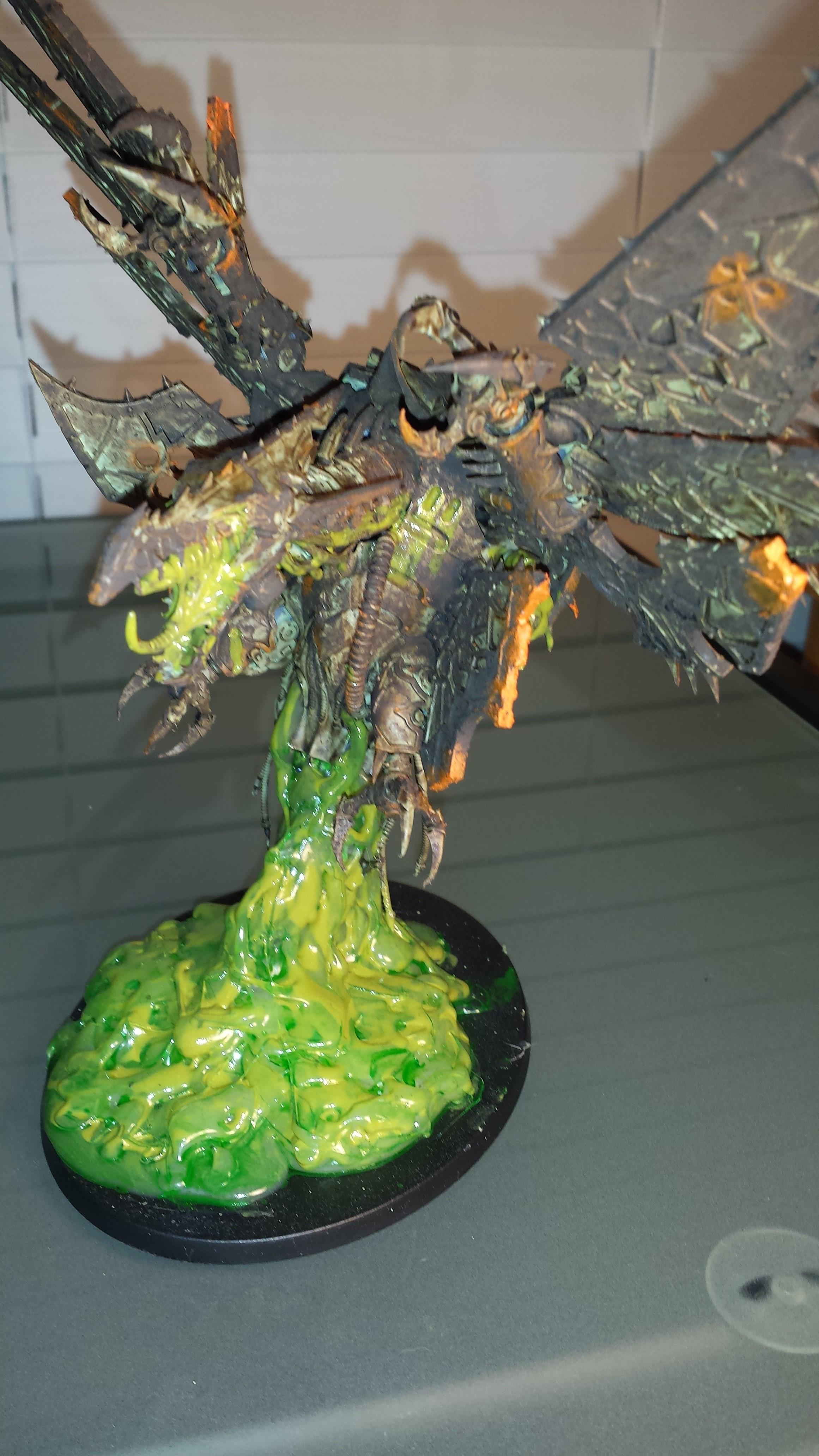 Chaos, Chaos Space Marines, Goo, Heldrake, Nurgle, Plauge, Rot, Warhammer 40,000, Zombie