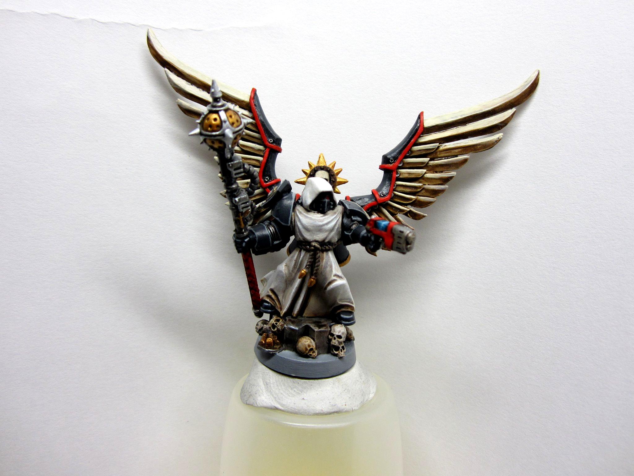 Black Armor, Chapter Master, Conversion, Dark Angels, Kabuki, Skull, Winged