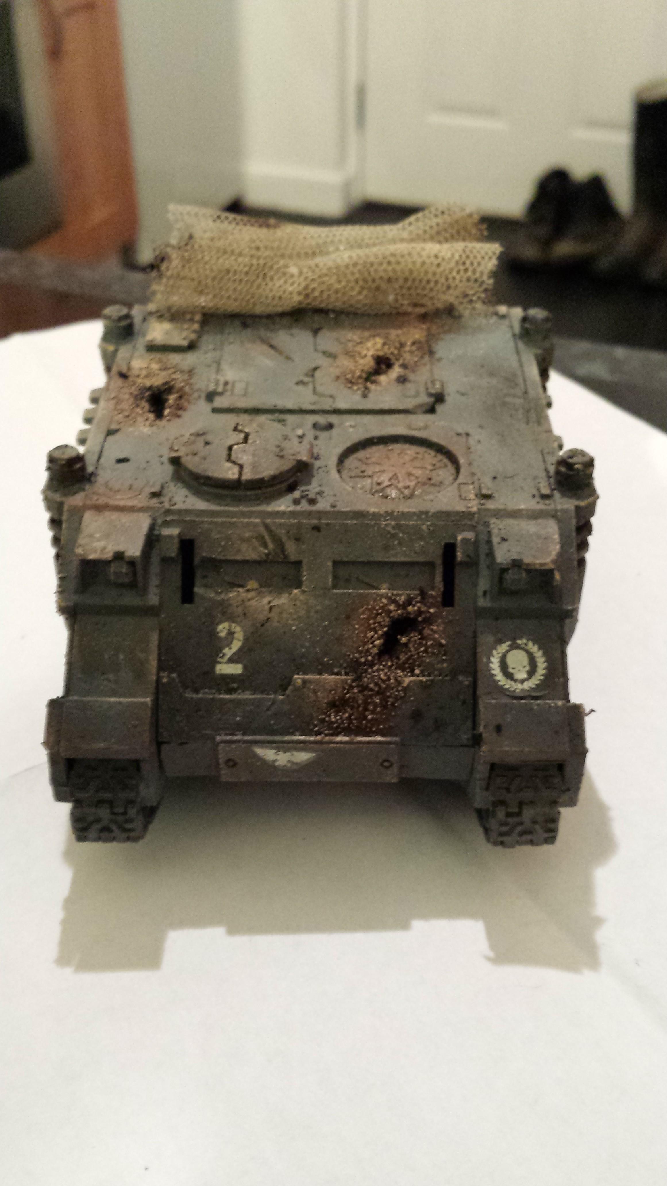 Damage, Rhino, Warhammer 40,000, Weathered