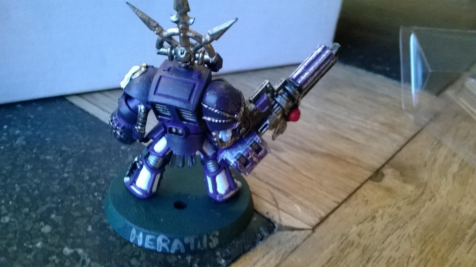 His armour glows faintly from within due to it's power