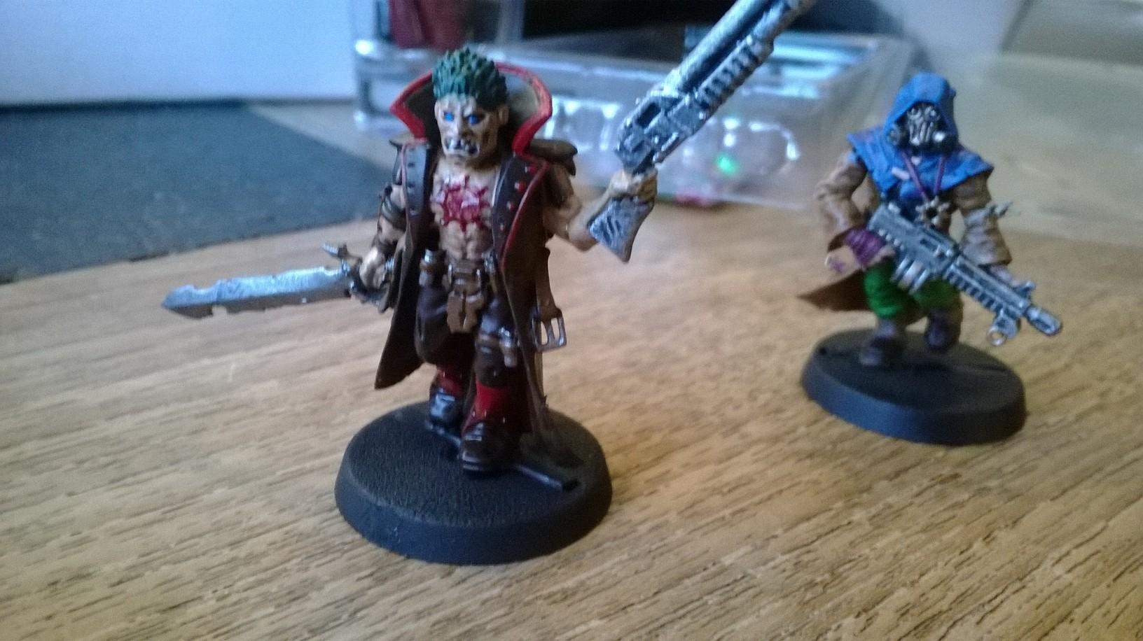 And finally a yet to be named Cultist leader.. who I painted and then realised when I looked in the book that GW painted him nearly the same- darn!