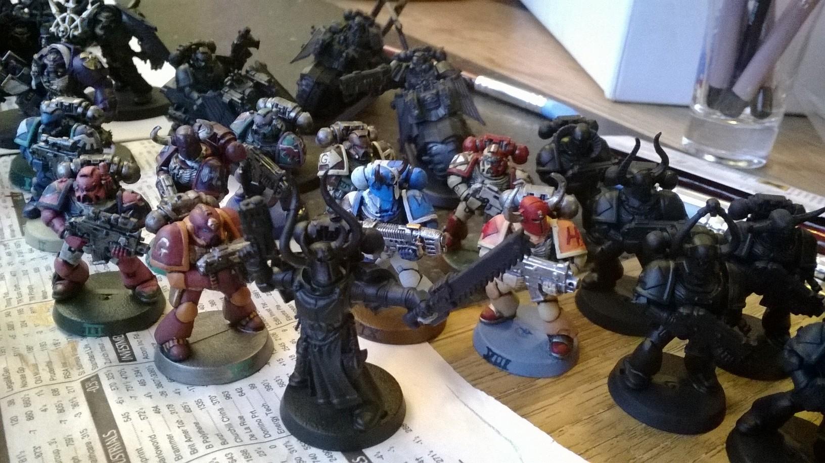I haven't managed to paint all my space marines yet but I've named them all now