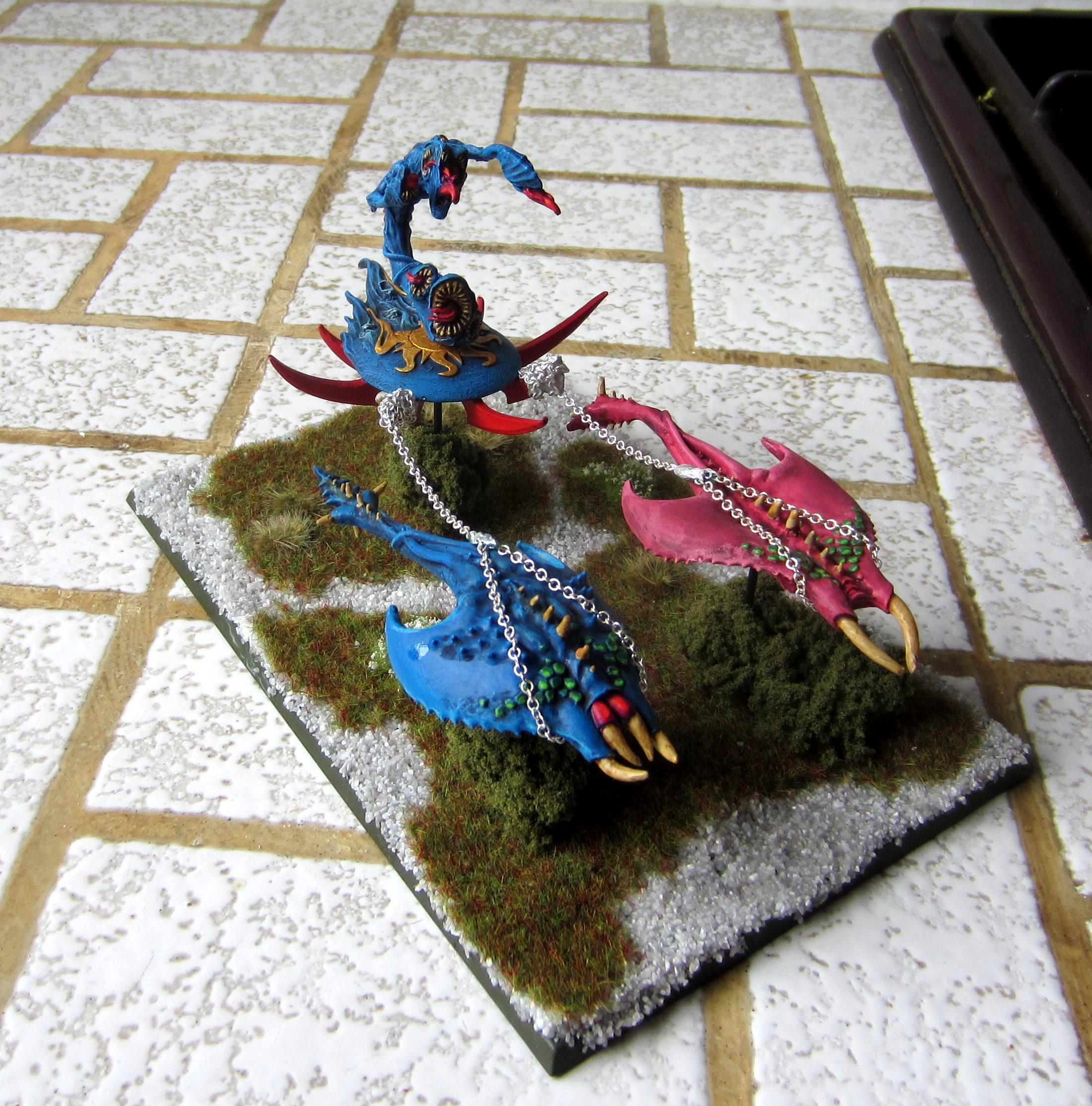 Burning Chariot, Chaos, Chariot, Daemons, Disc, Flamer, Screamers, Tzeentch