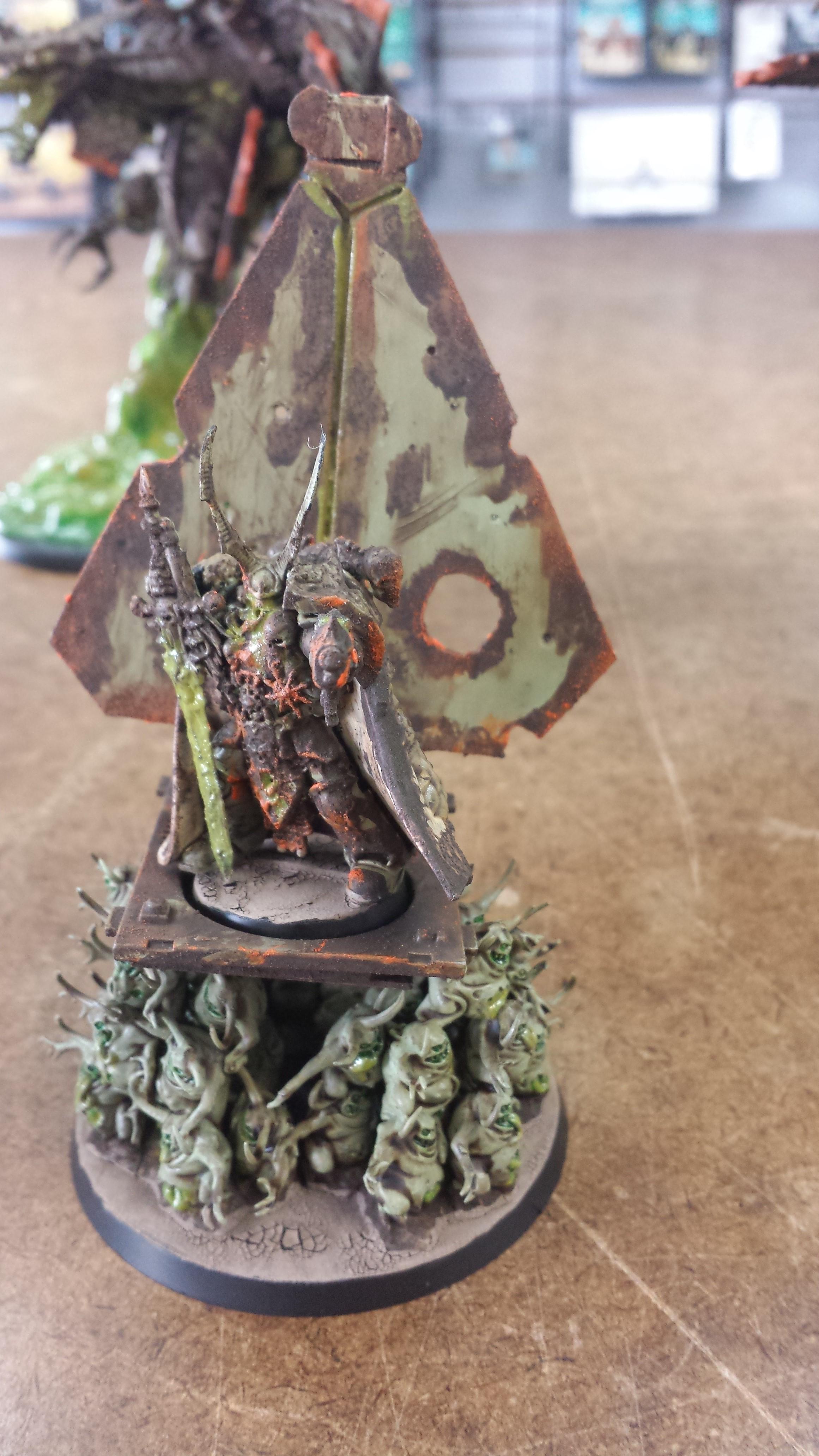 Chaos, Chaos Lord, Chaos Space Marines, Goo, Nurgle, Palanquin, Palanquin Of Nurgle, Plague Lord, Plague Marines, Plauge, Rot, Warhammer 40,000, Zombie