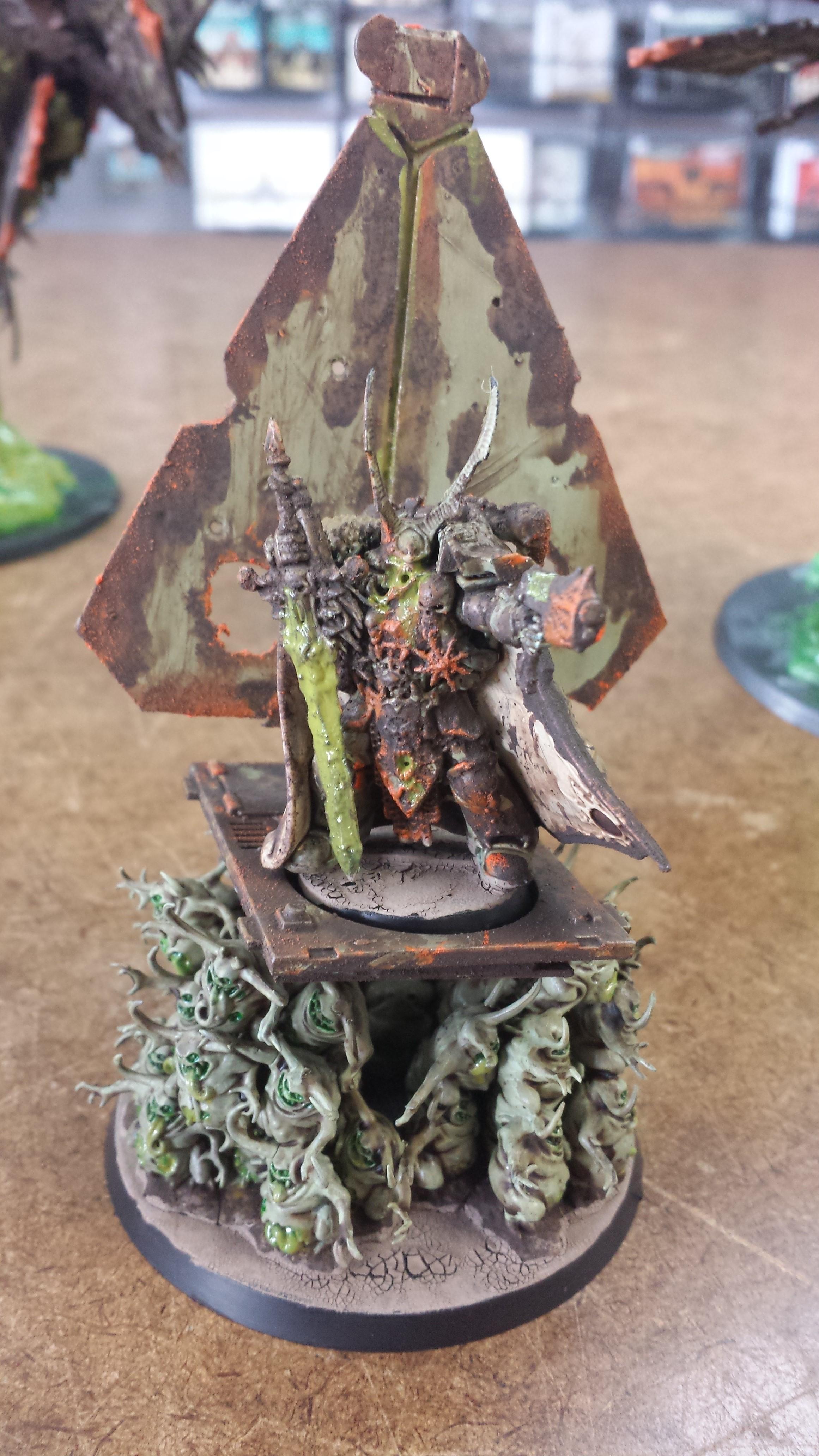 Chaos, Chaos Lord, Chaos Space Marines, Goo, Nurgle, Palanquin, Palanquin Of Nurgle, Plague Lord, Plague Marines, Plauge, Rot, Warhammer 40,000, Zombie
