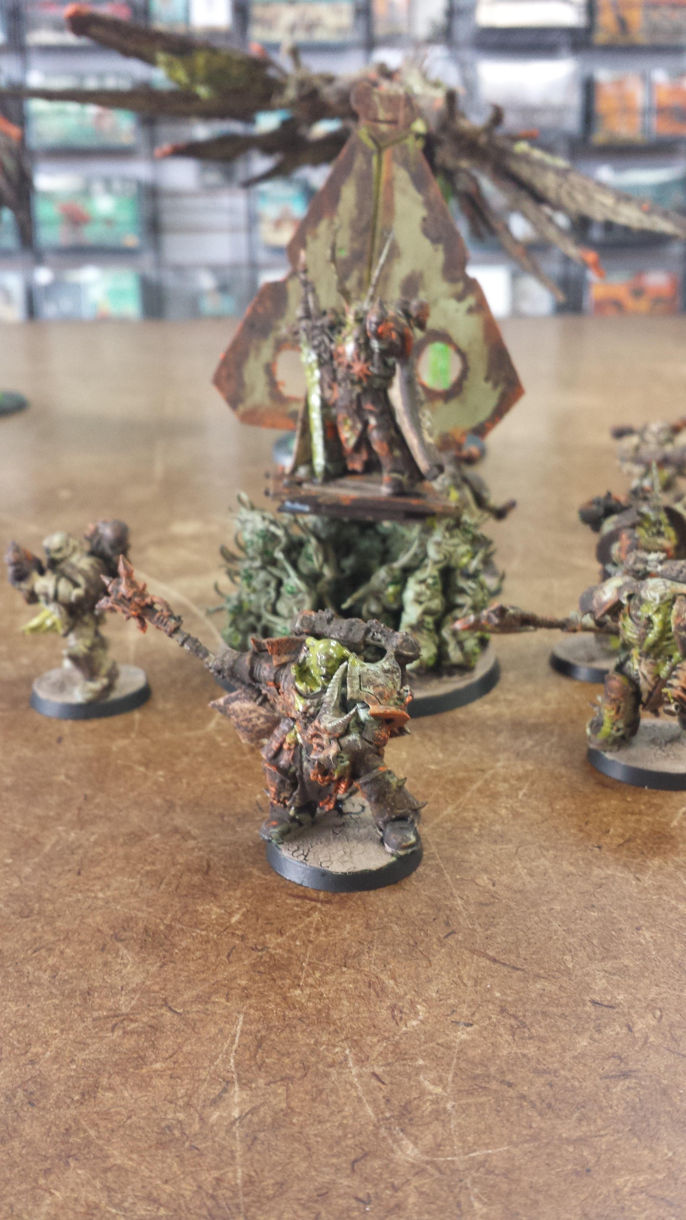 Chaos, Chaos Lord, Chaos Space Marines, Goo, Nurgle, Palanquin, Palanquin Of Nurgle, Plague Lord, Plague Marines, Plauge, Rot, Warhammer 40,000, Zombie