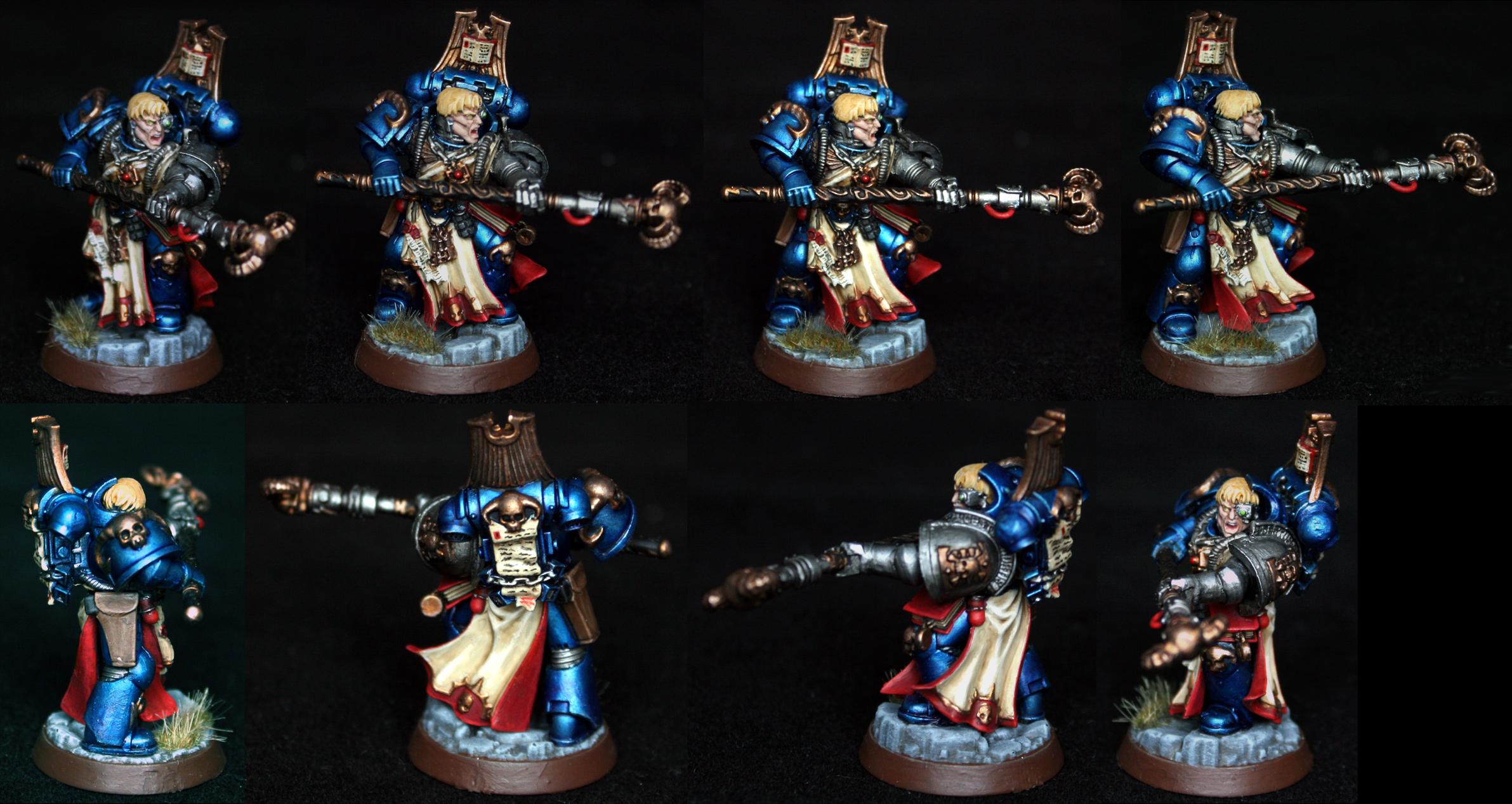 Arkaal, Blue, Death, Deathwatch, Librarian, Metallic, Space, Space Marines, Watch