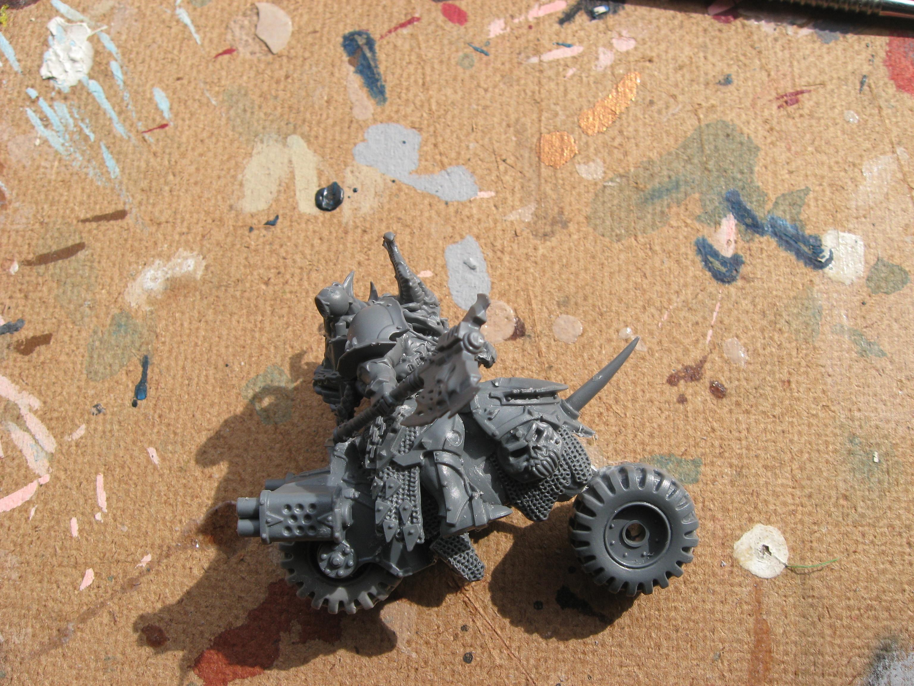 Chaos, Chaos Biker, Chaos Space Marines, Conversion, Lord, Work In Progress