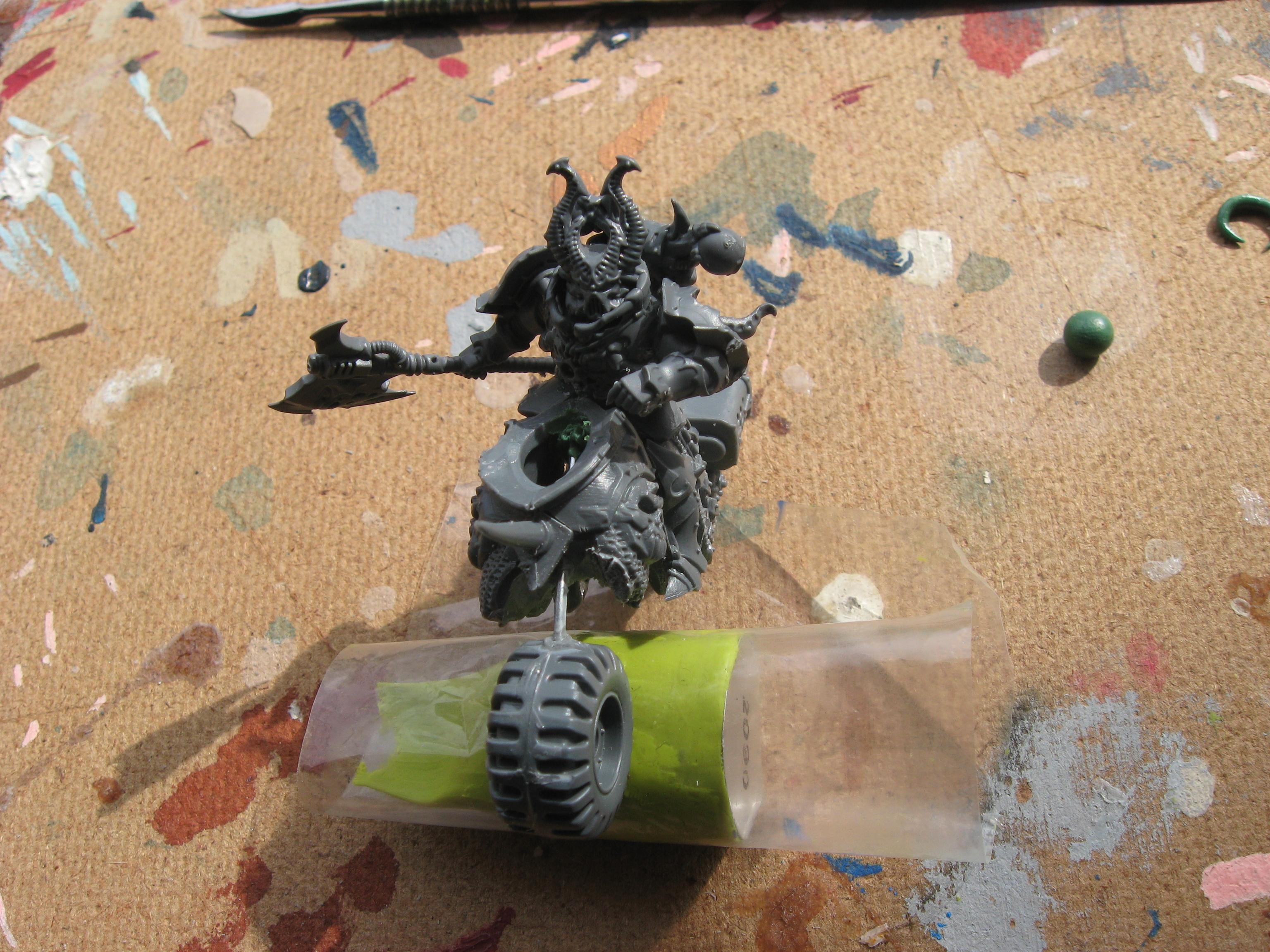 Chaos, Chaos Biker, Chaos Space Marines, Conversion, Lord, Work In Progress