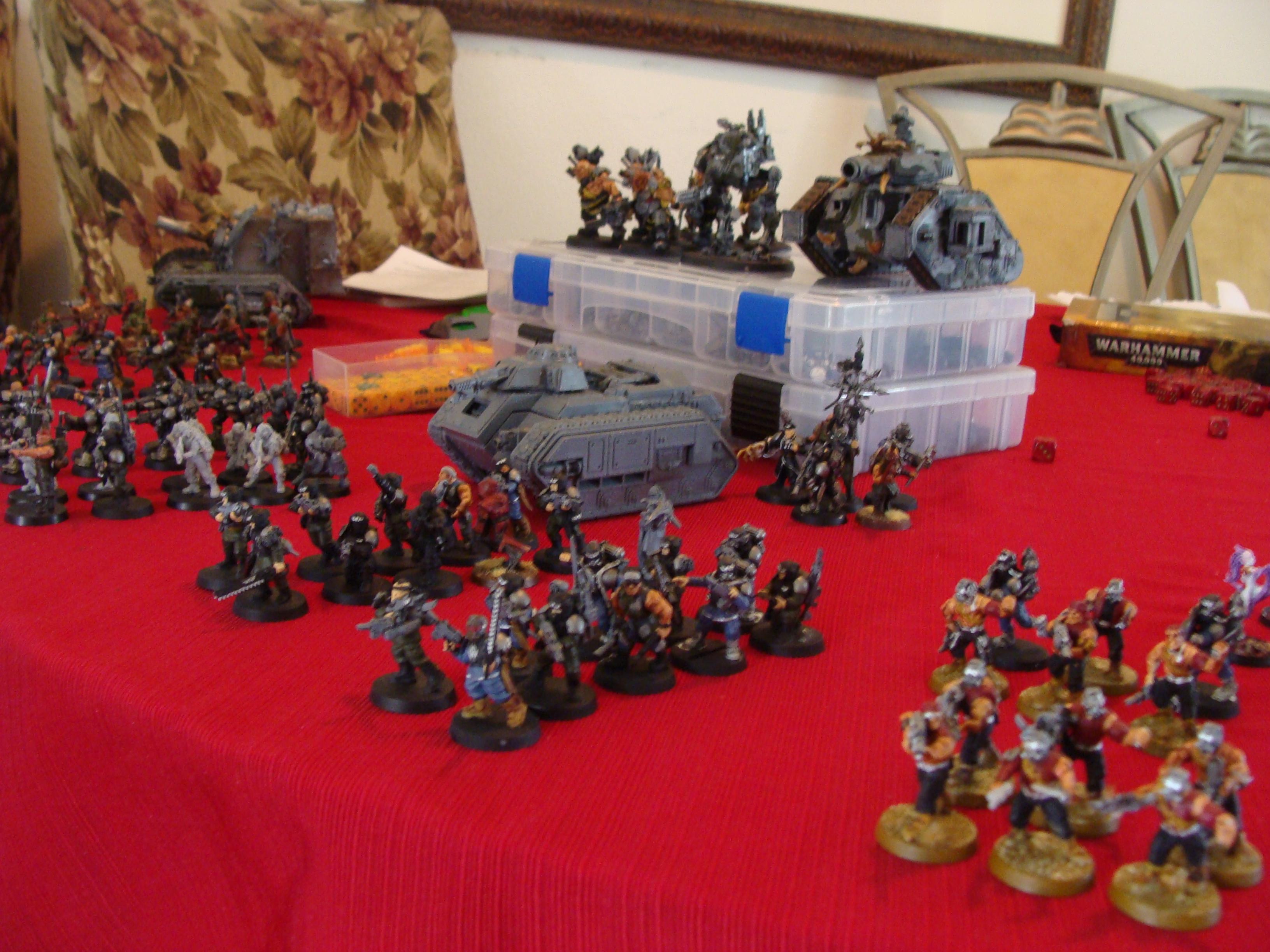 Battle Report, Black Templars, Imperial Guard, Slaanesh, Space Marines ...