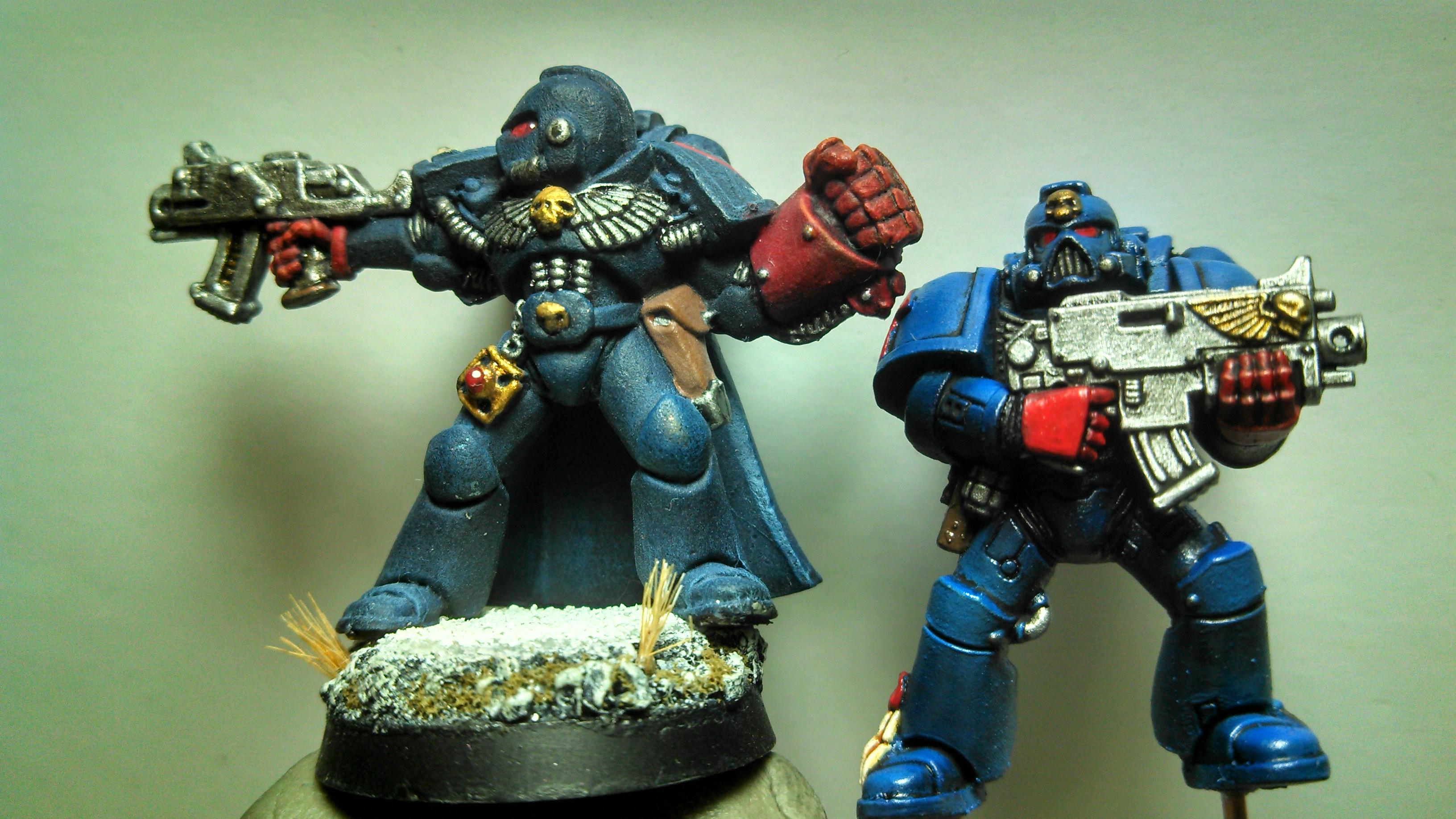 Comparison to the last marine I painted