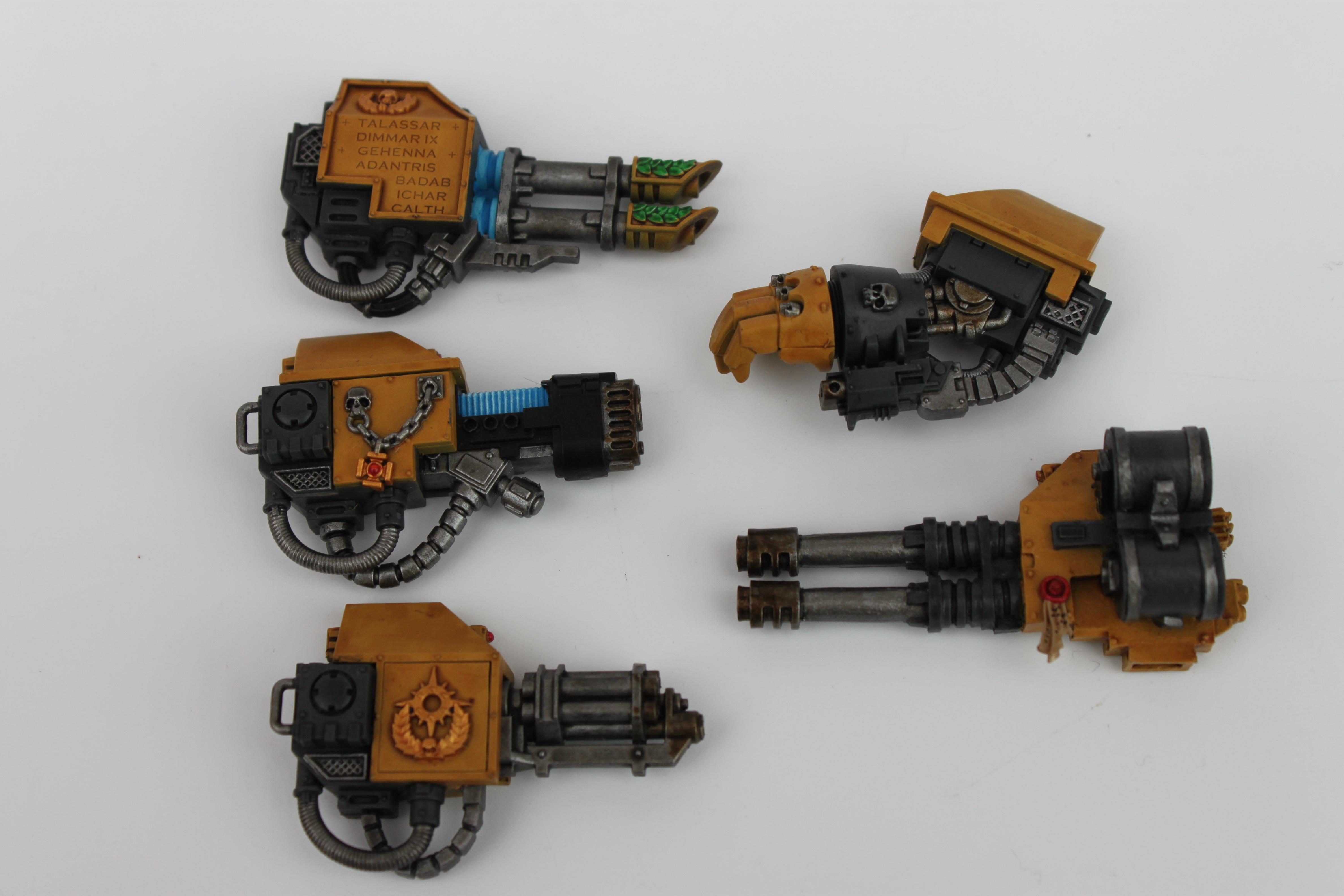 Dreadnought Weapons, Red Scorpions, Space Marines, Warhammer 40,000