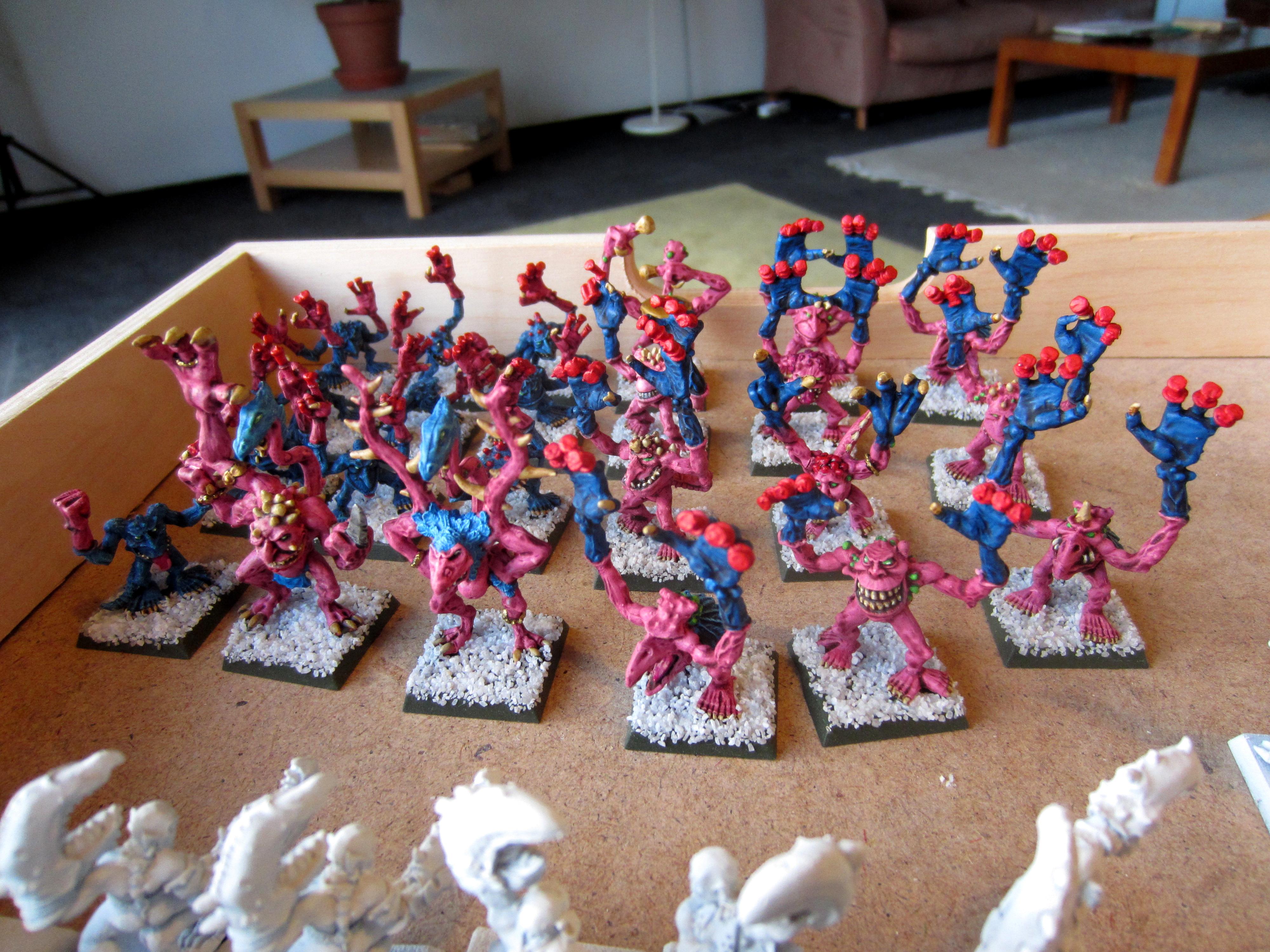 Champion, Chaos, Command, Daemons, Musician, Pink Horrors, Tzeentch