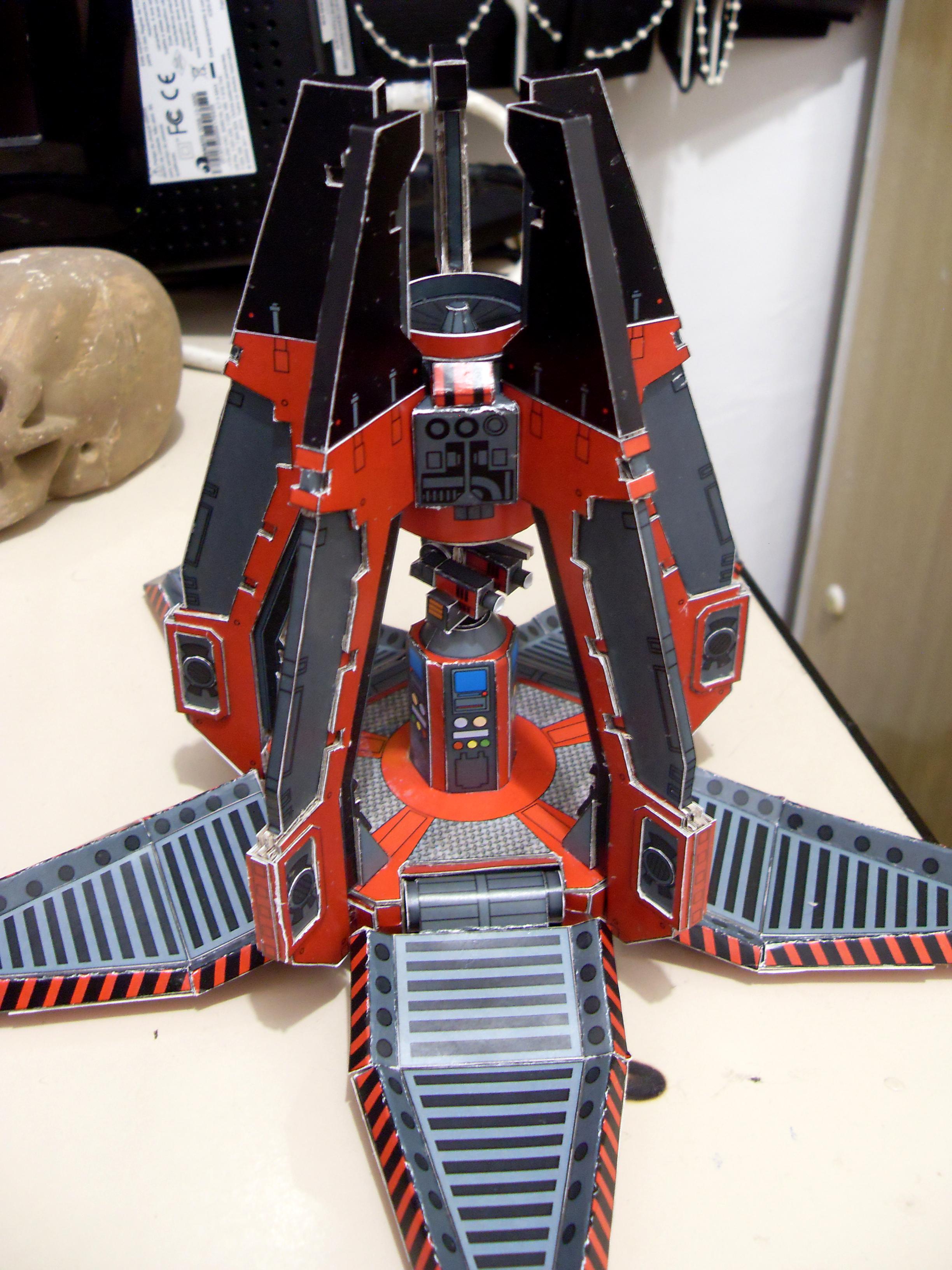 Drop Pod, Nlood Angel, Papercraft, Warhammer 40,000, Warhammer Fantasy
