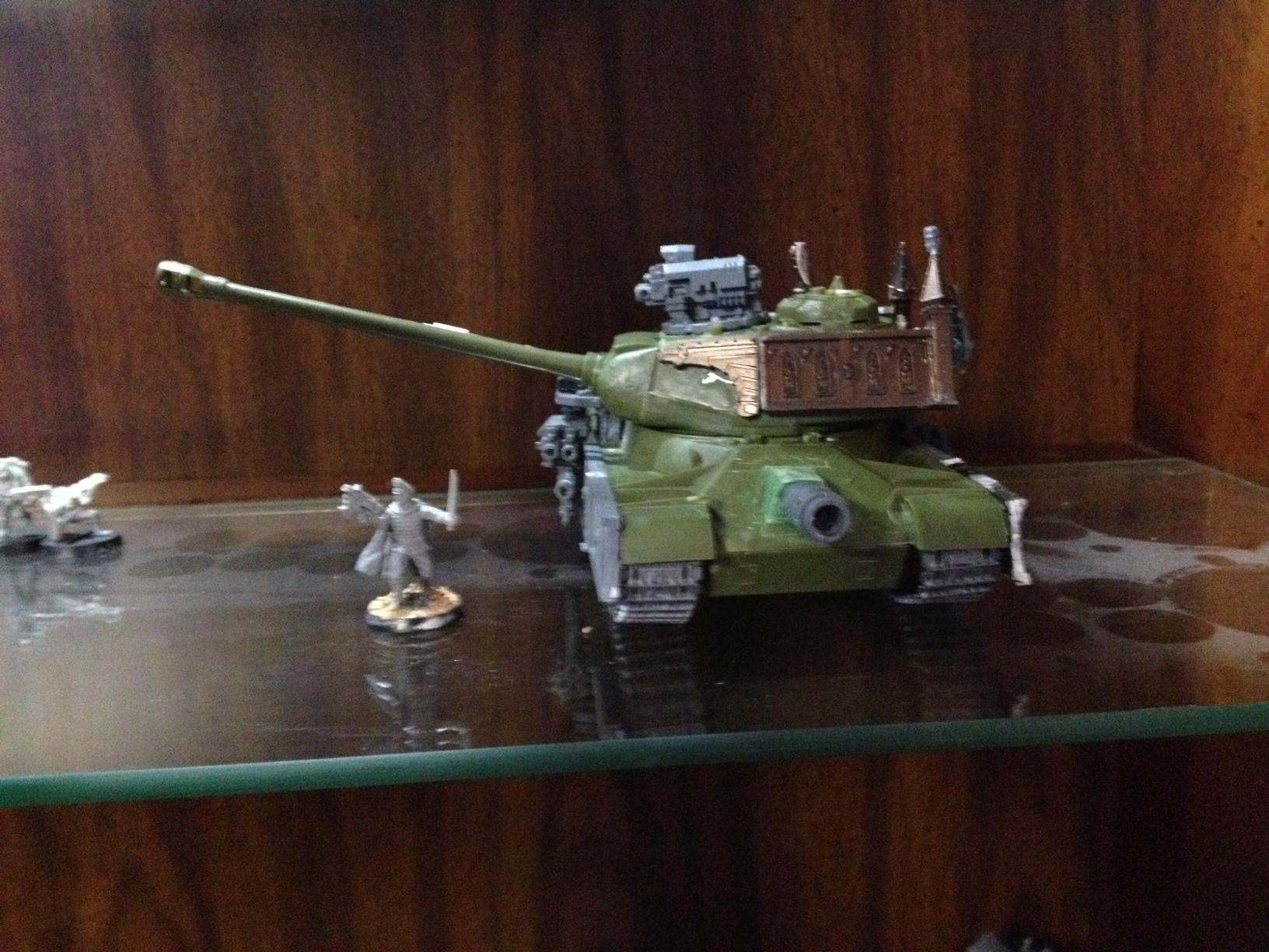Turret Front to Side profile with Commissar