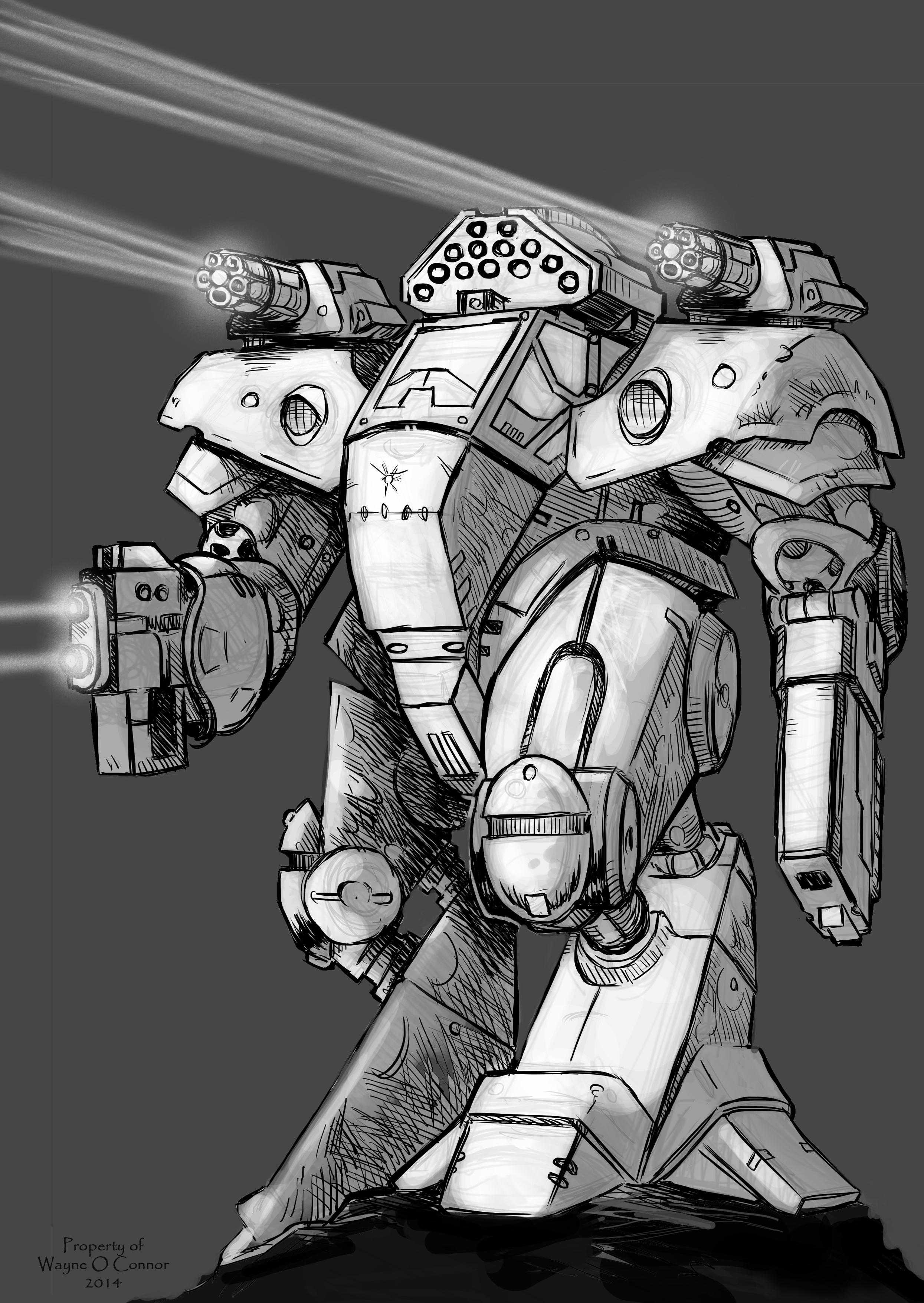 Terran Heavy Mech Concept