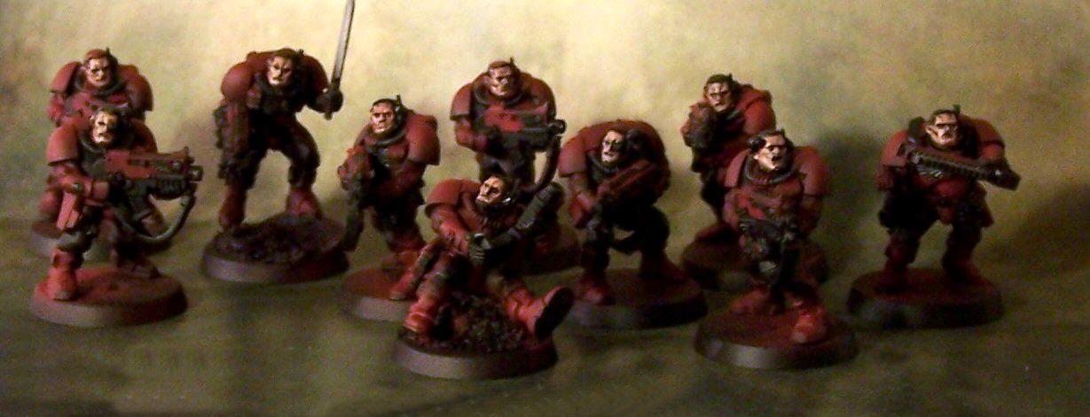 Emperor's Wings, Red, Scouts, Space Marines, Work In Progress