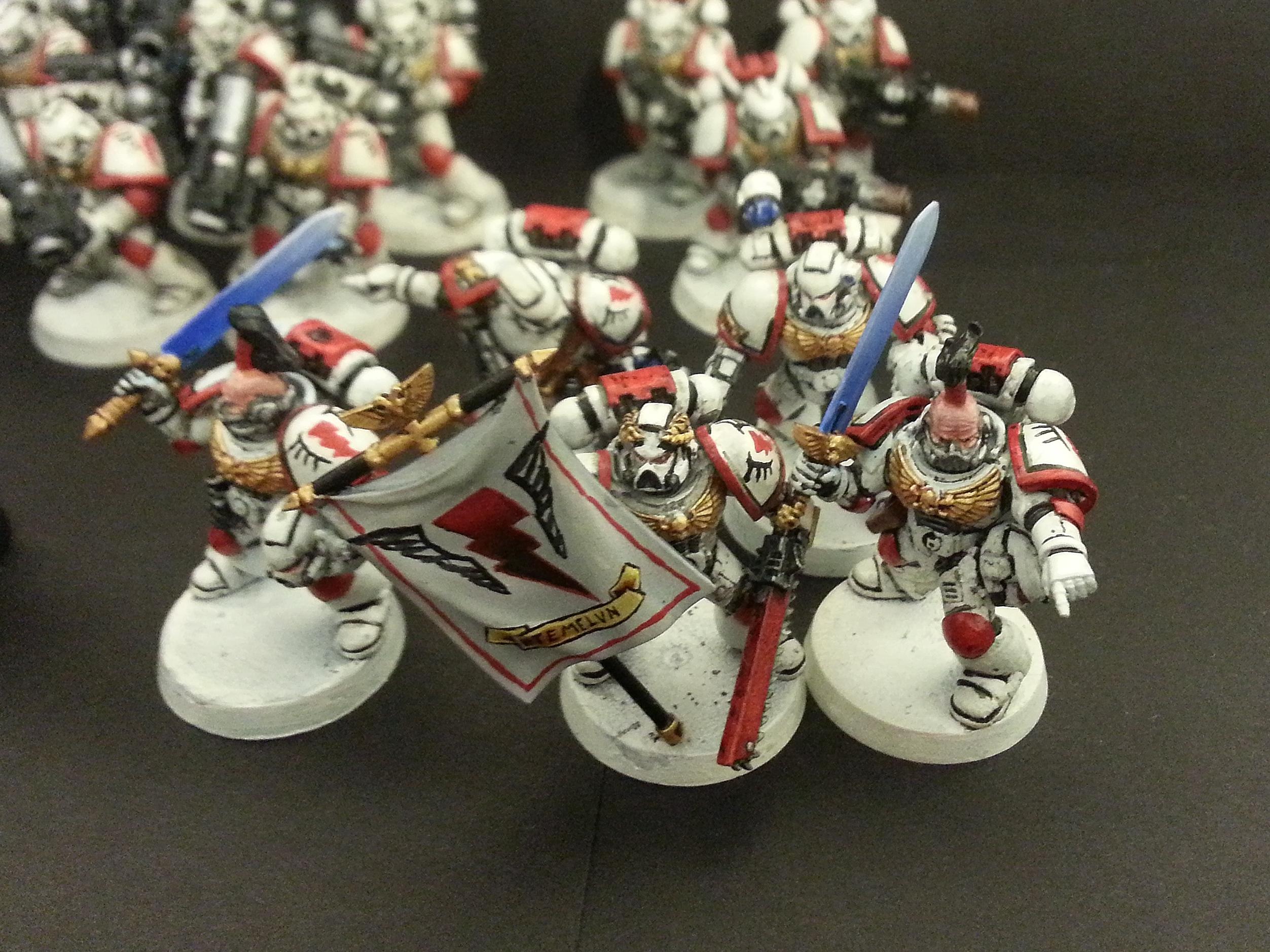 Captain, Chaplain, Command Squad, Devastators, Librarian, Servitors, Space Marines, Techmarine, Warhammer 40,000, White Scars