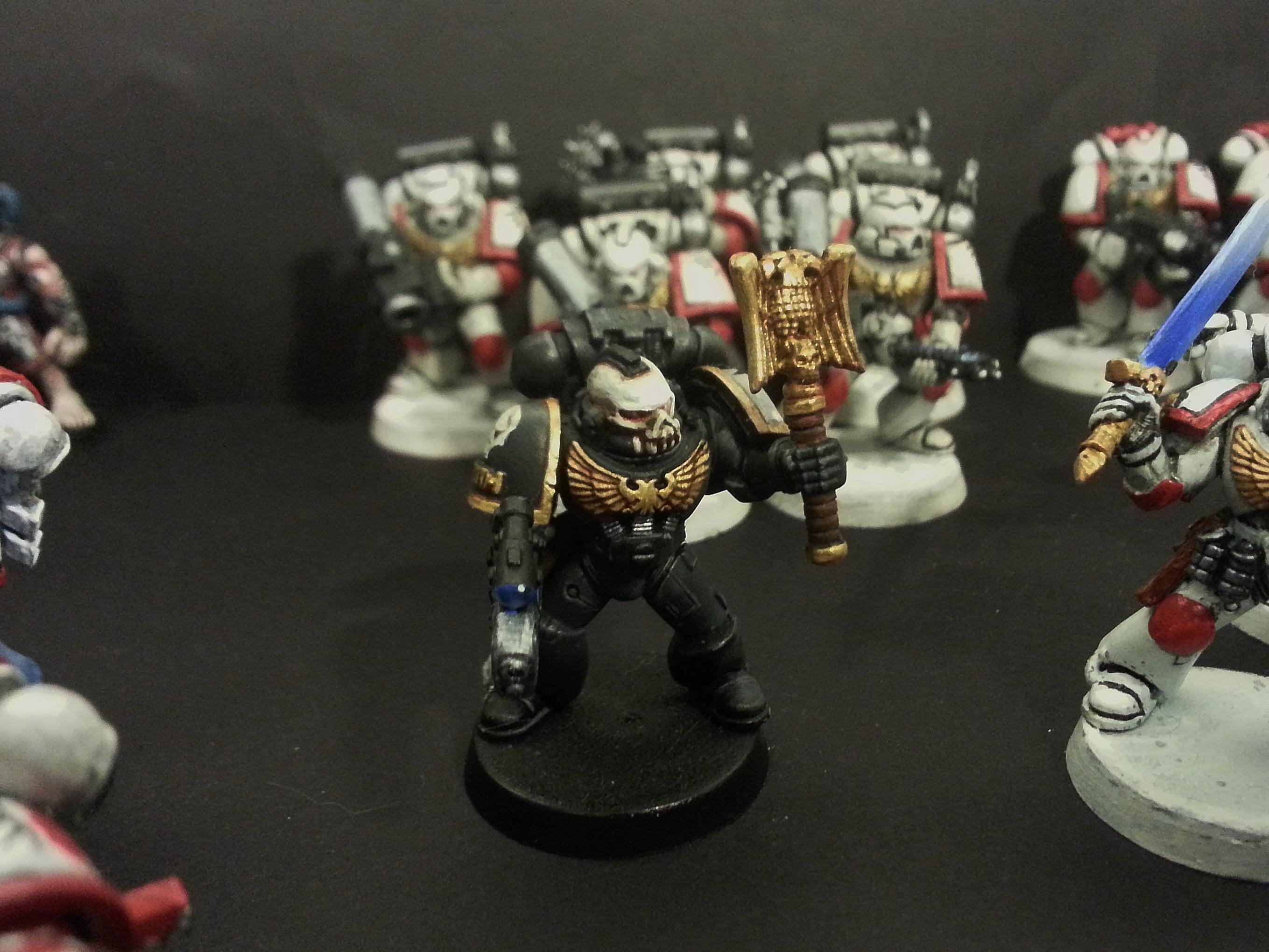 Captain, Chaplain, Command Squad, Devastators, Librarian, Servitors, Space Marines, Techmarine, Warhammer 40,000, White Scars