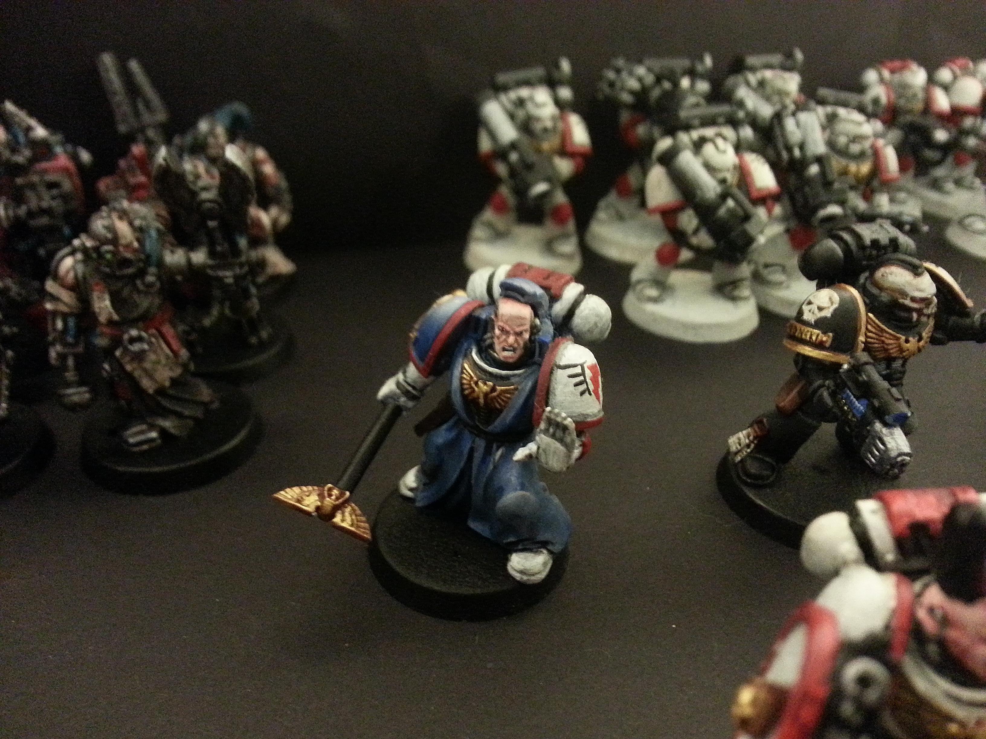 Captain, Chaplain, Command Squad, Devastators, Librarian, Servitors, Space Marines, Techmarine, Warhammer 40,000, White Scars