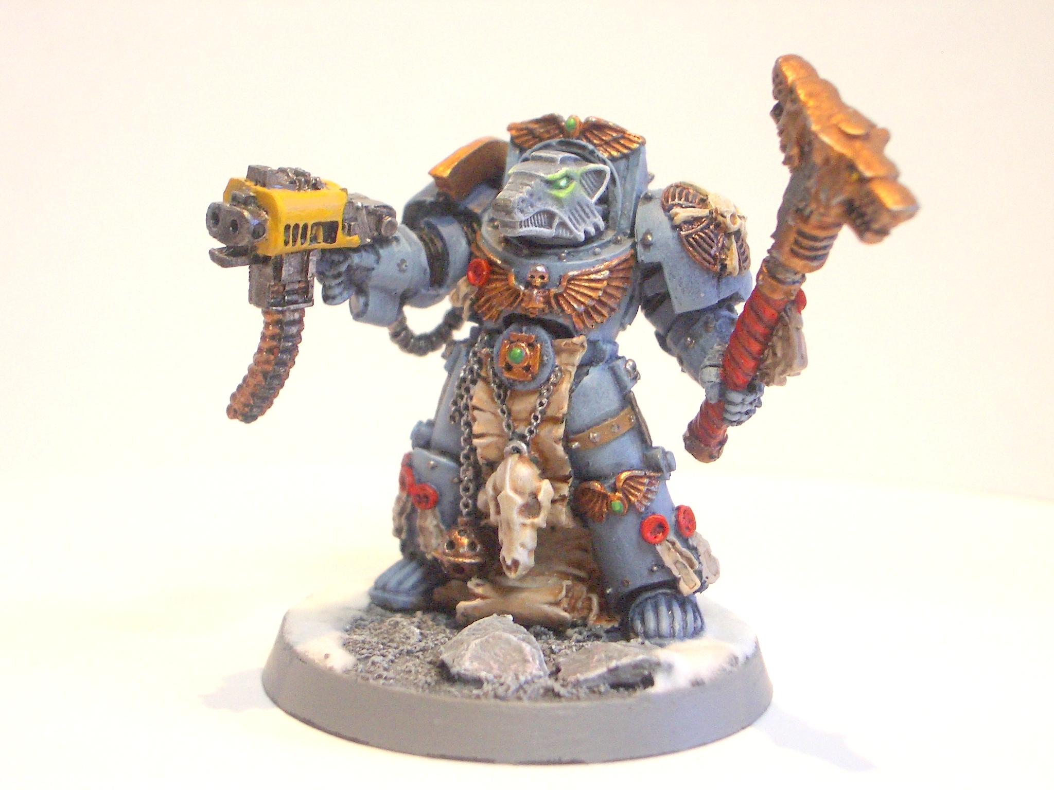Fenrisian Wolves, Rune Priest In Terminator Armour, Space Wolves
