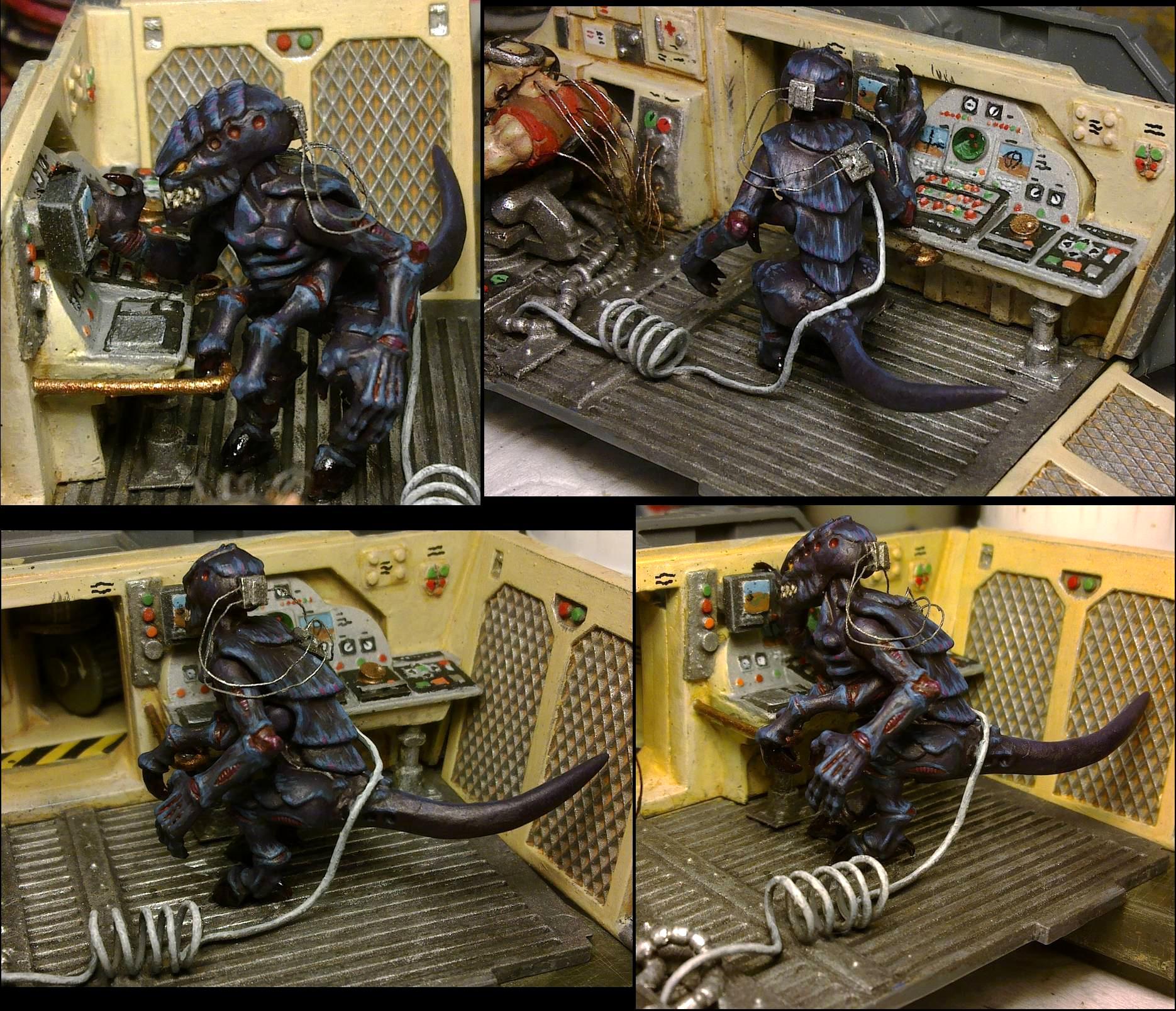 Genestealer, Gunner, Interior, Predator, Rhino, Space Marines