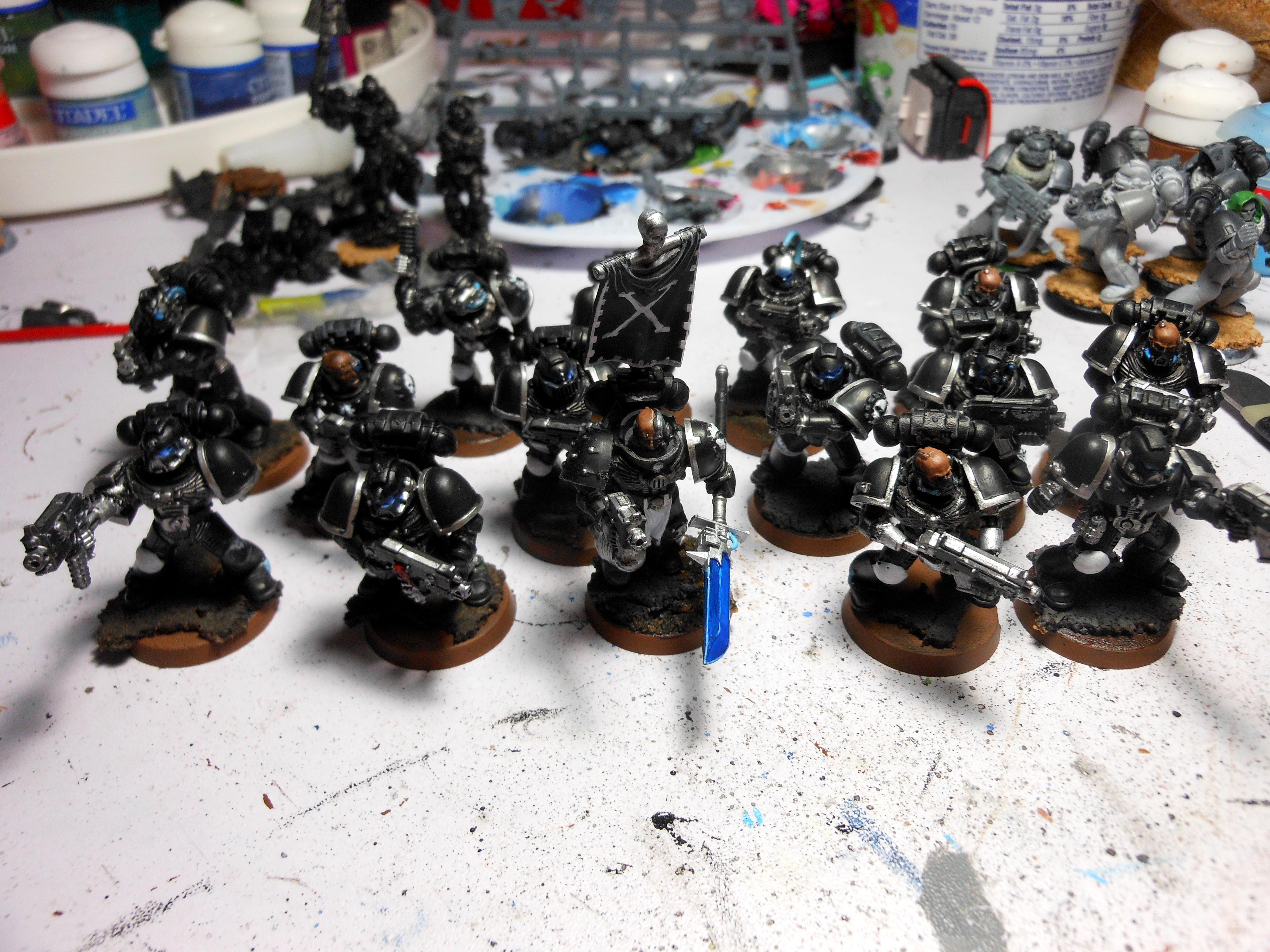 Black, New Chapter, Space Marines, Tactical Squad