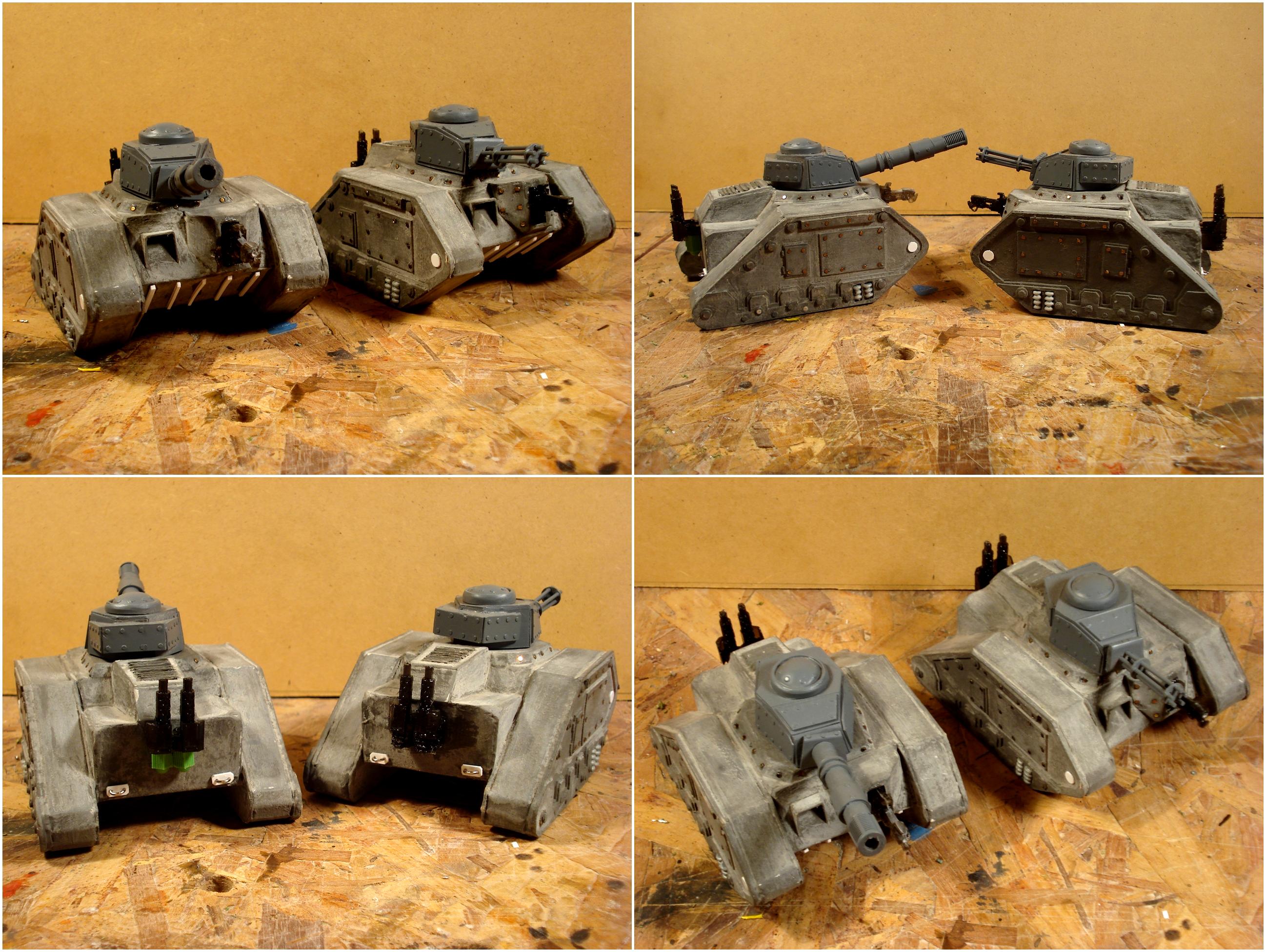 Imperial Guard, Leman Russ, Scratch, Tank, Work In Progress