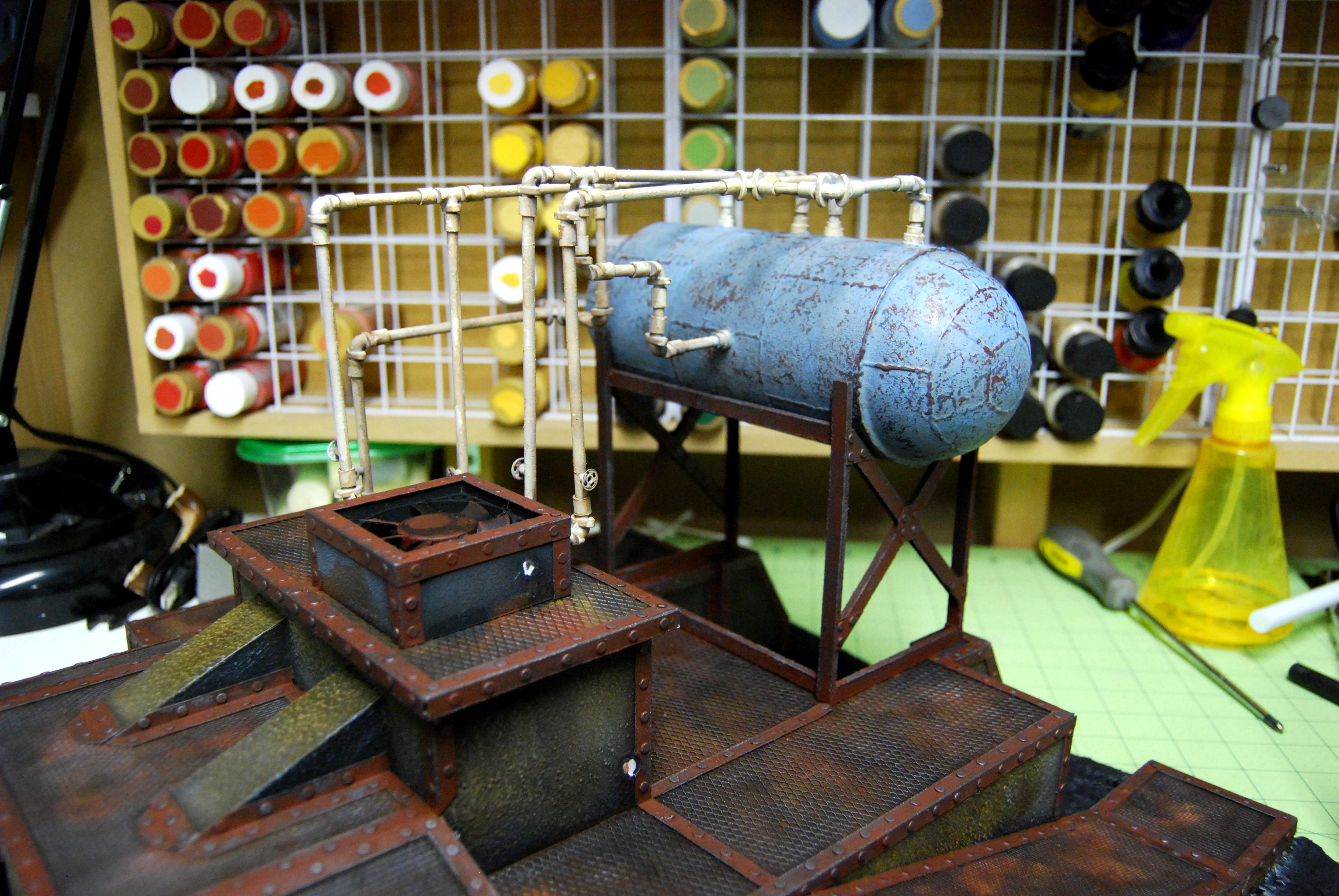Built, Chipped, Dirt, Fuel, Imperial Guard, Industrial, Mud, Painting, Scratch, Tank, Terrain Rust, Weathered