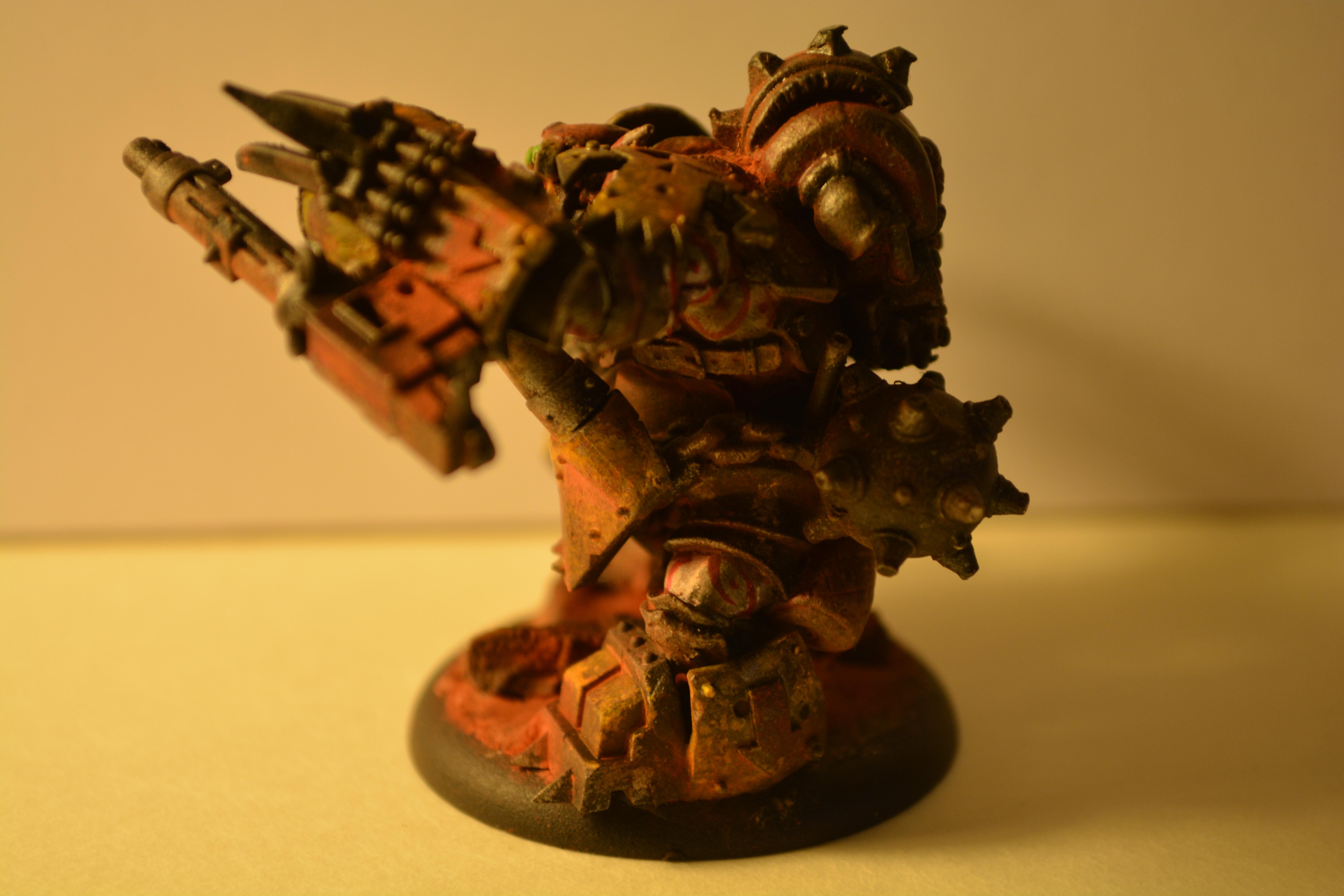 Burnas, Nob, Orks, Snikrot, Warboss, Weathered