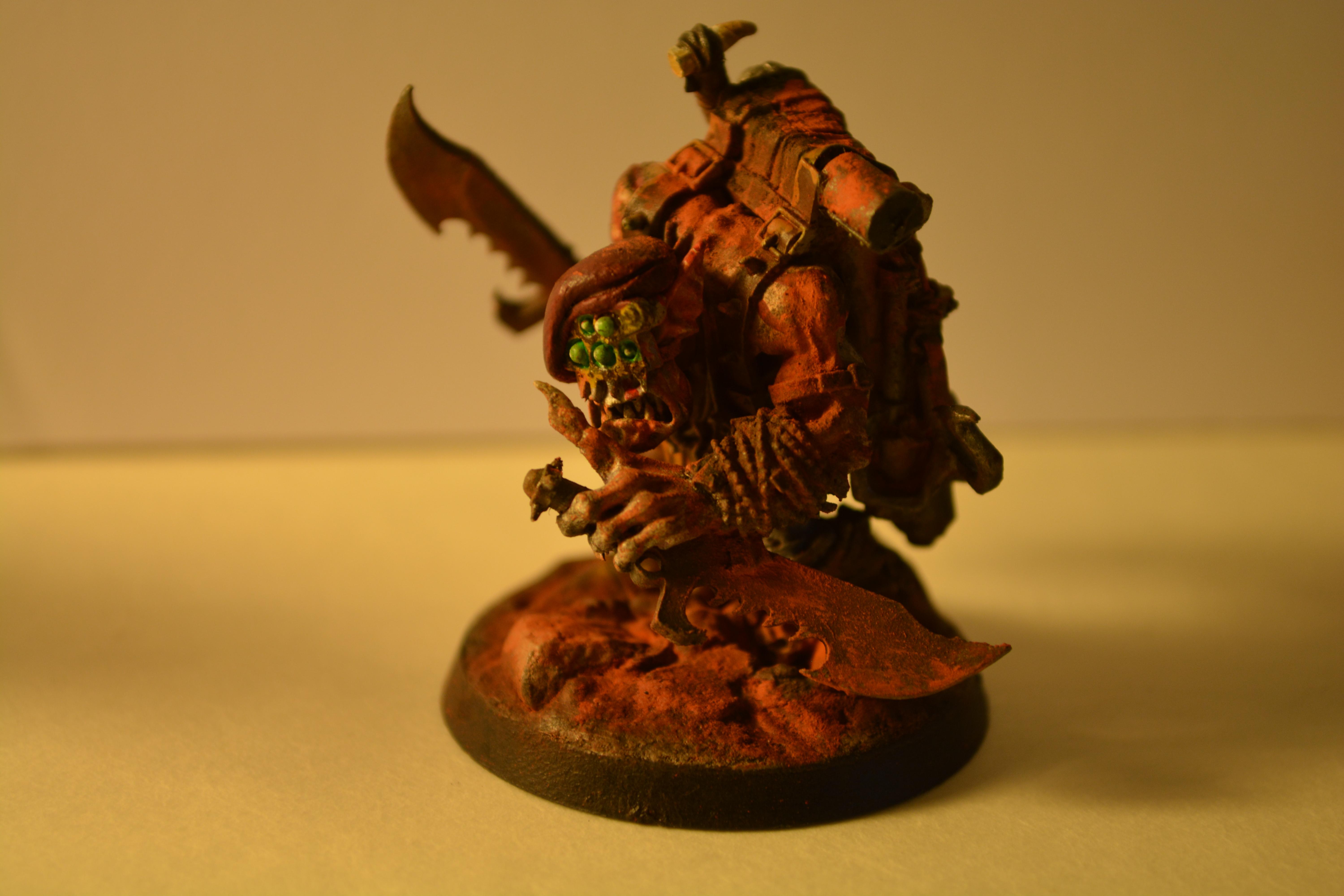 Burnas, Nob, Orks, Snikrot, Warboss, Weathered