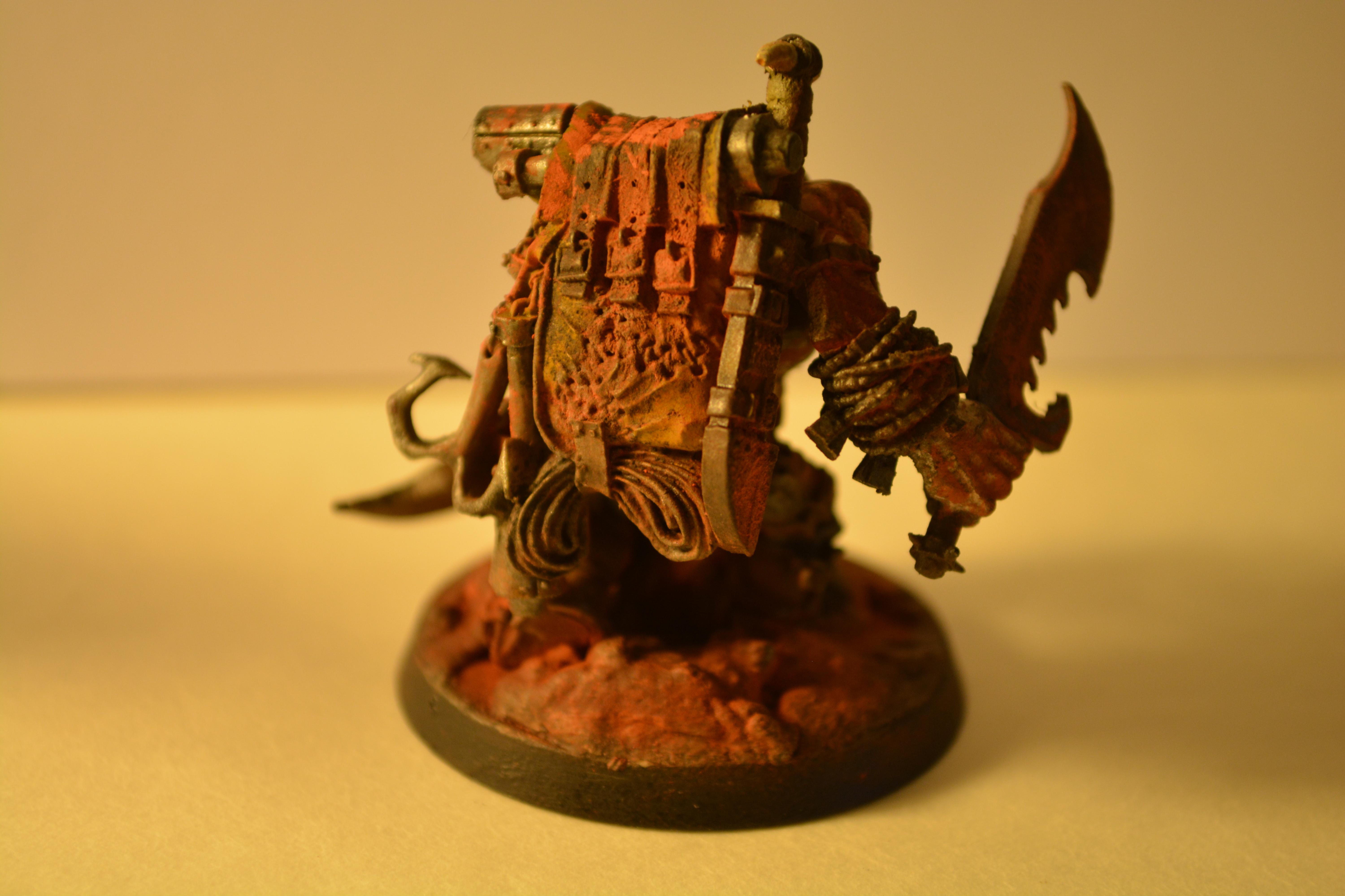 Burnas, Nob, Orks, Snikrot, Warboss, Weathered