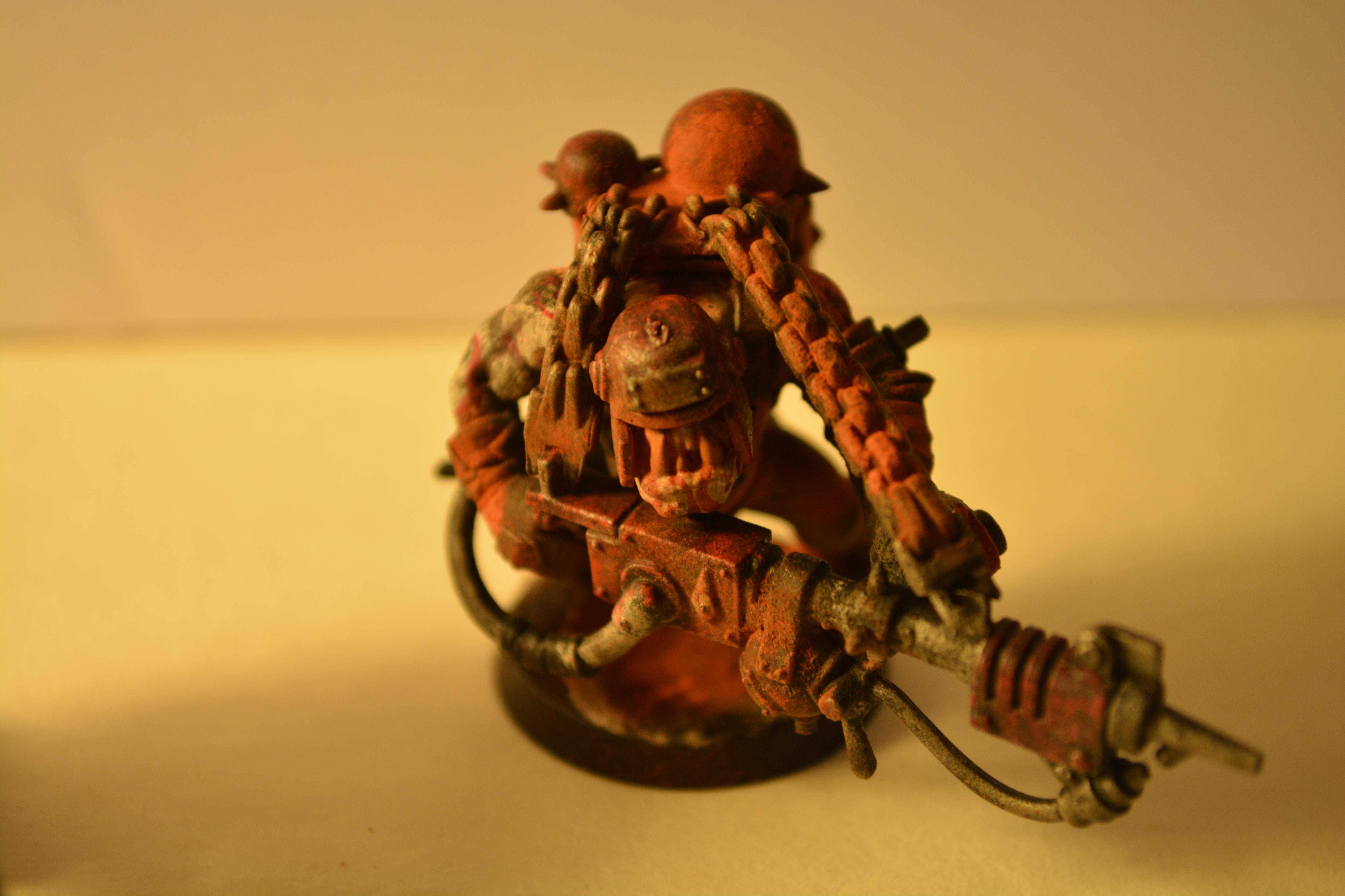Burnas, Nob, Orks, Snikrot, Warboss, Weathered