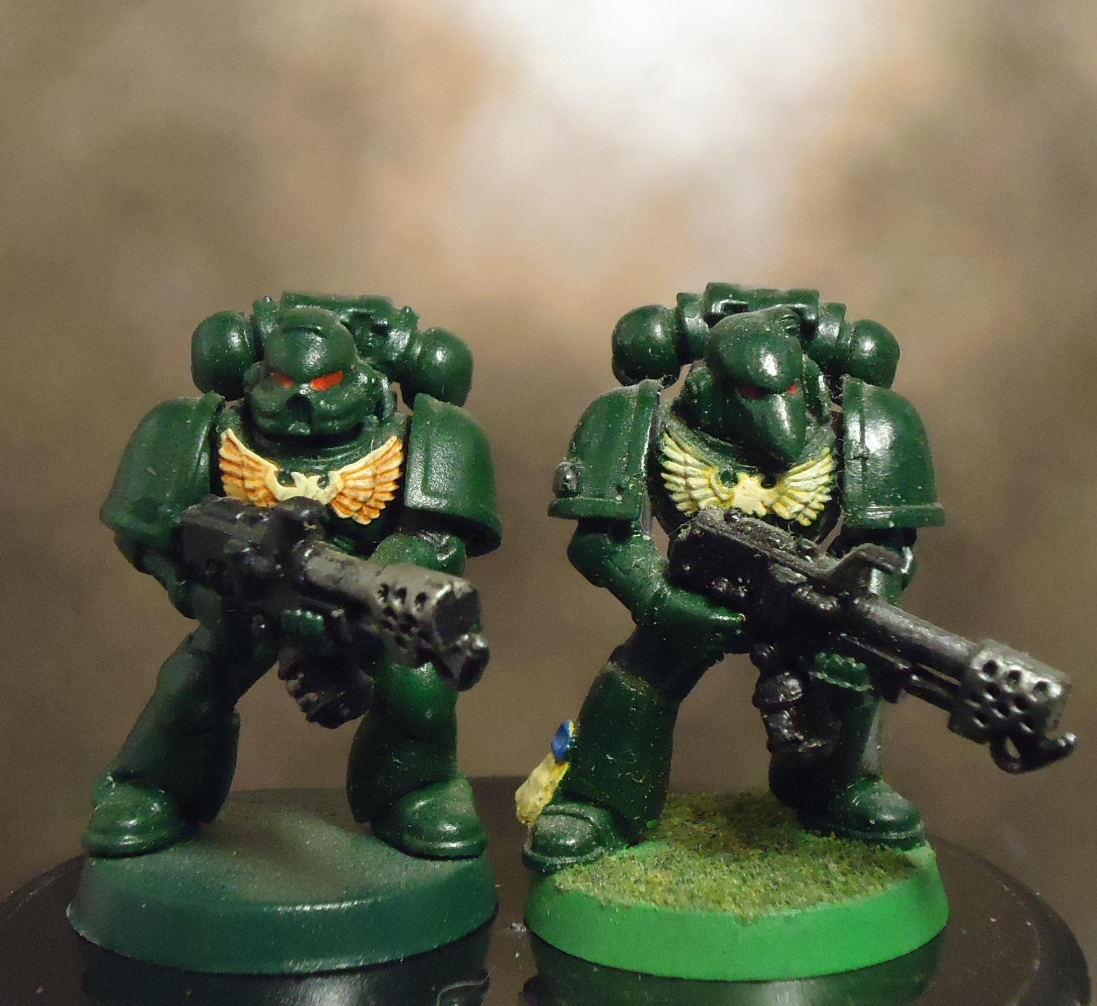 Dark Angels, Flamer, Power Armor, Space Marines, Tactical Squad