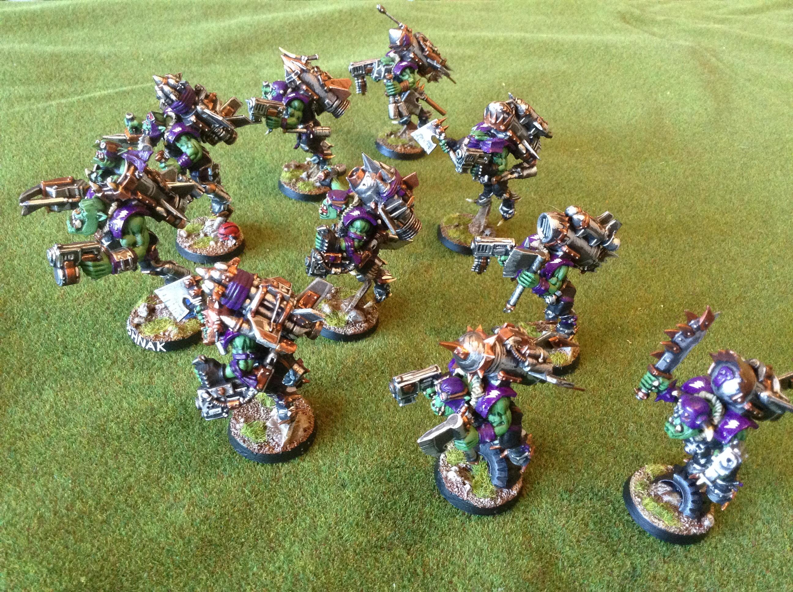 Orks, Purple, Squad, Stormboyz