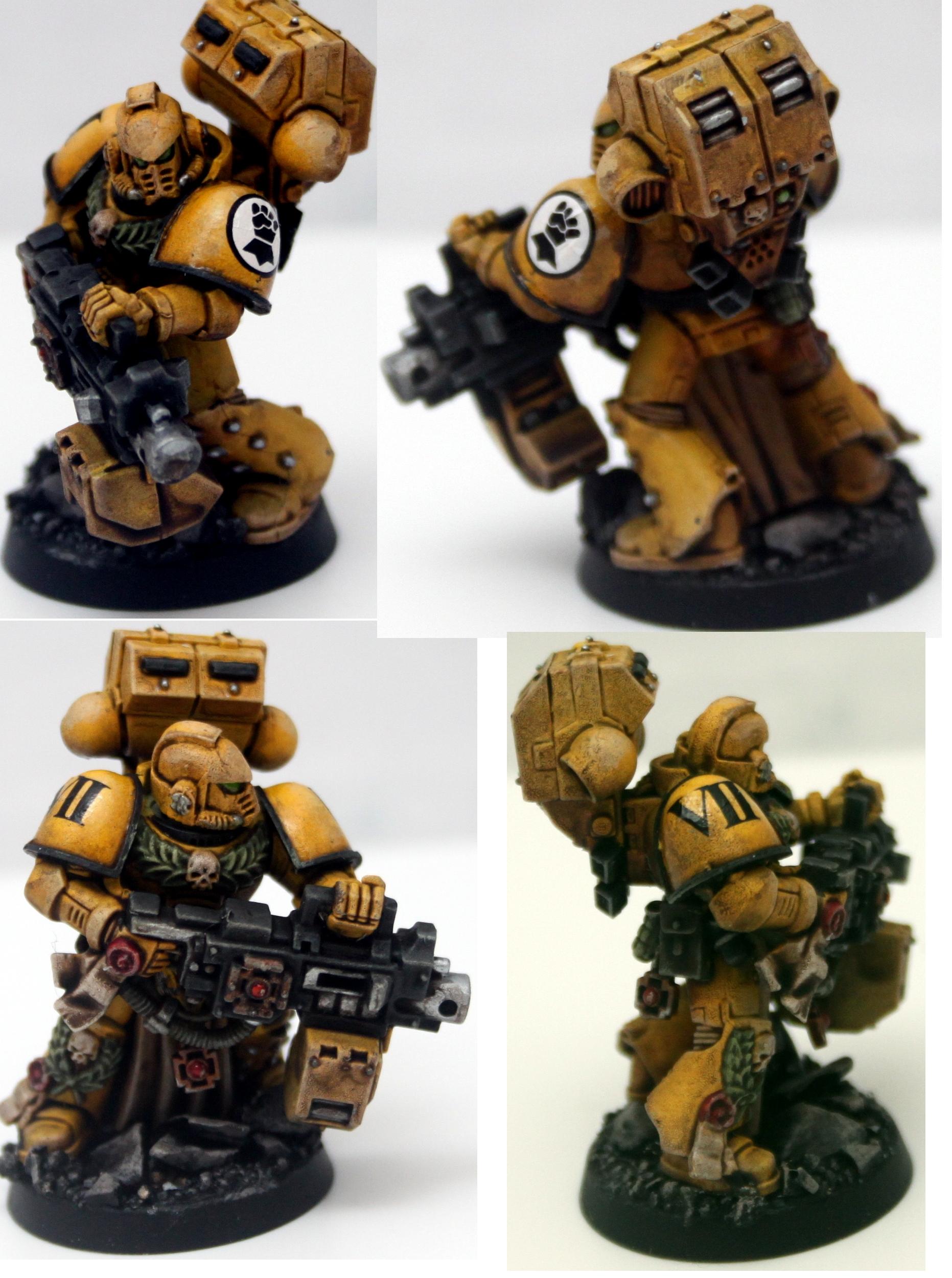 Heavy Bolter, Imperial Fists, Space Marines, Sternguard