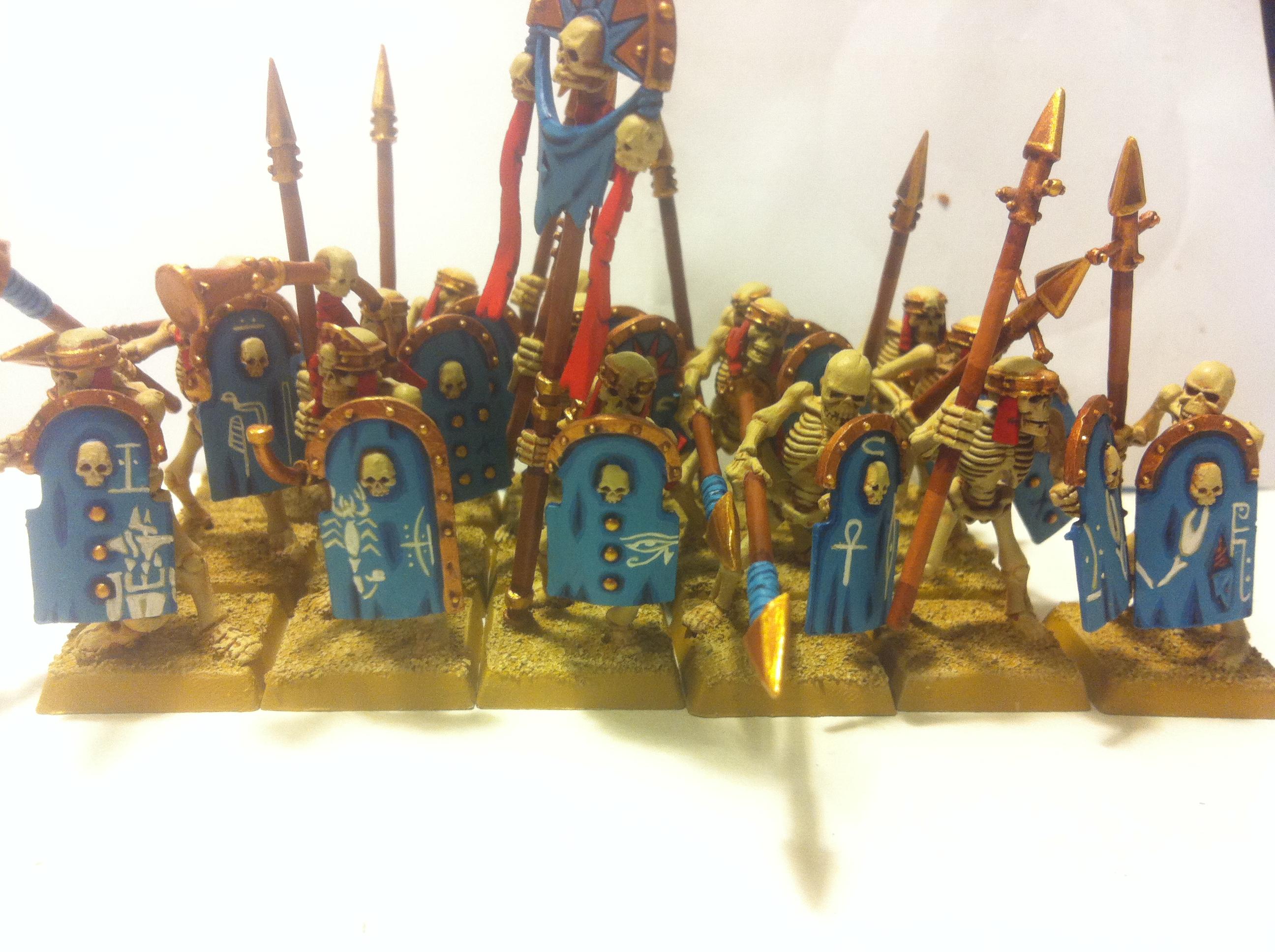 Skeleton Warriors, Skeletons, Tomb Kings, Tomb Kings Of Khemri, Warhammer Fantasy