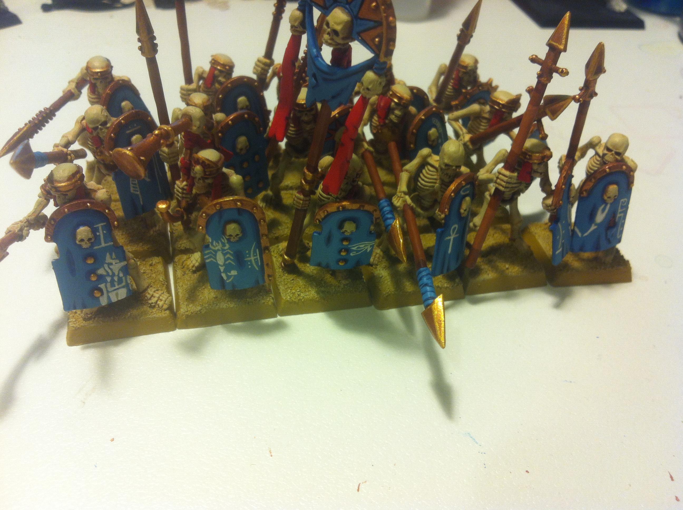 Skeleton Warriors, Skeletons, Tomb Kings, Tomb Kings Of Khemri, Warhammer Fantasy