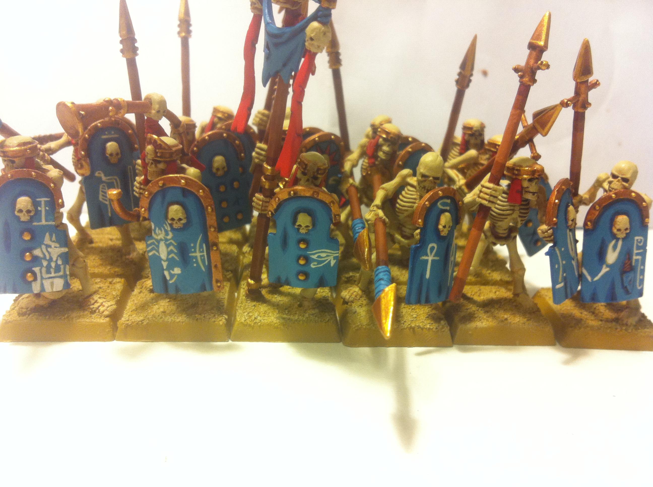 Skeleton Warriors, Skeletons, Tomb Kings, Tomb Kings Of Khemri, Warhammer Fantasy