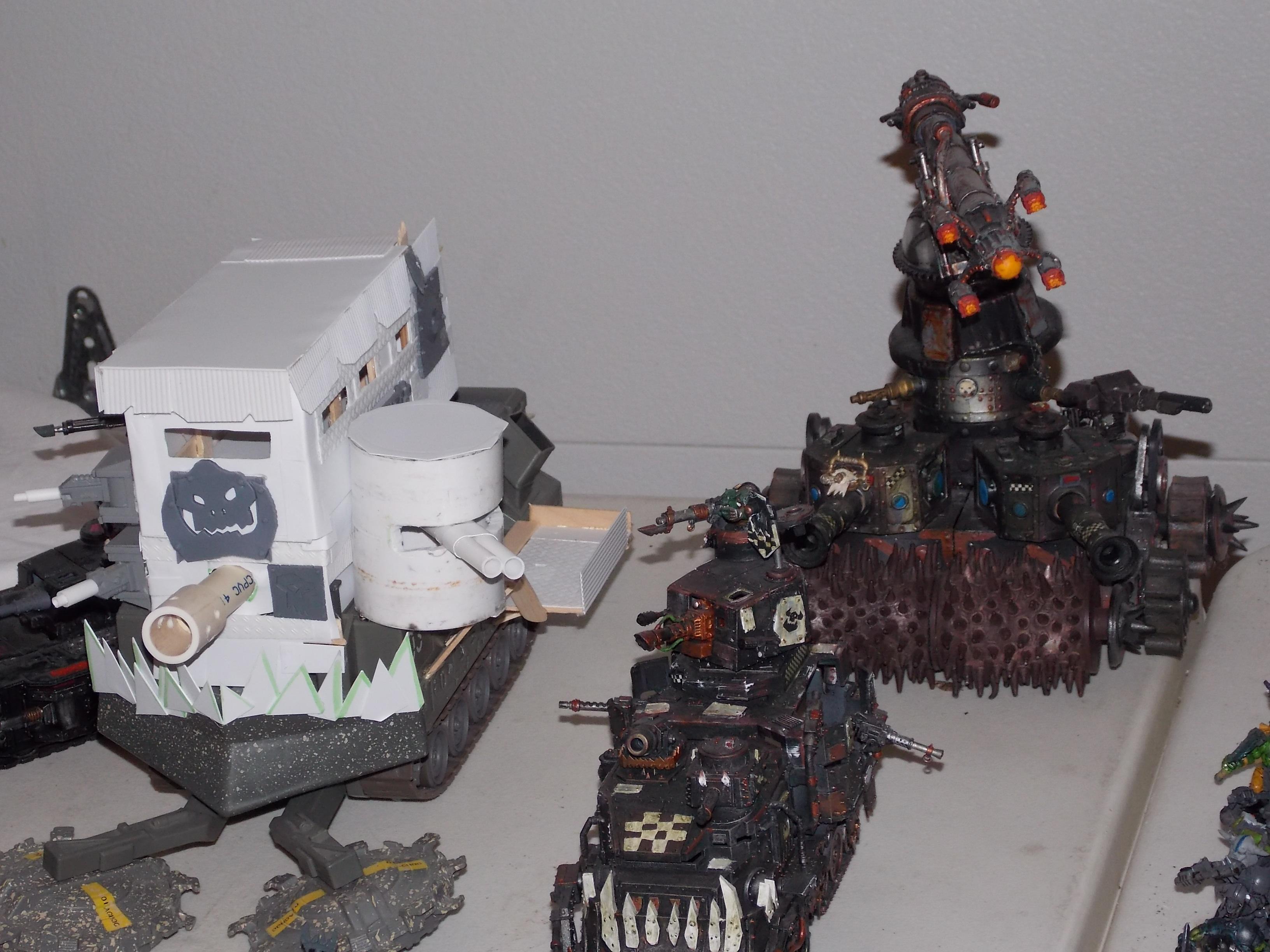 Huge, Orks, Stompa, Waaagh, Warboss