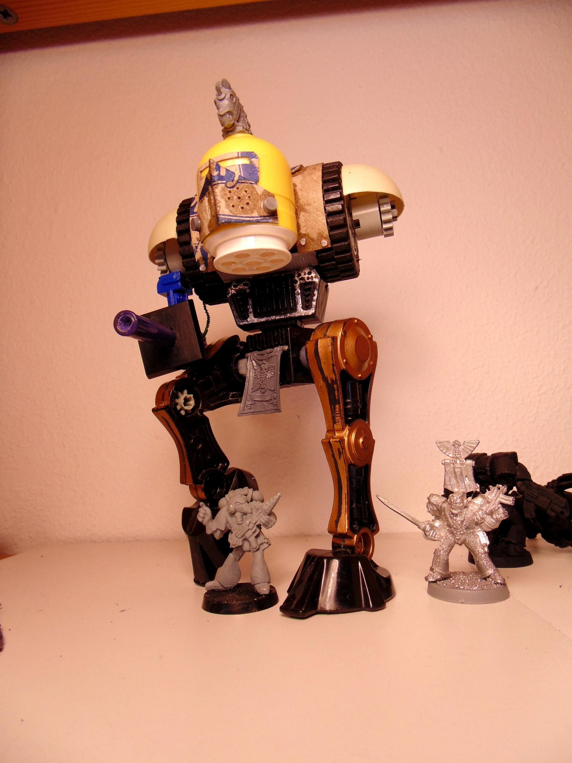 Bionicles Sm, Conversion, Garbage, Garbage Garden Gnome, Garden, Ggg, Gnomes, Huge, Imp, Imperial, Knights, Lego, Masters, Of The, Scratch Build, Space Marines, Titan, Universe, Weapon