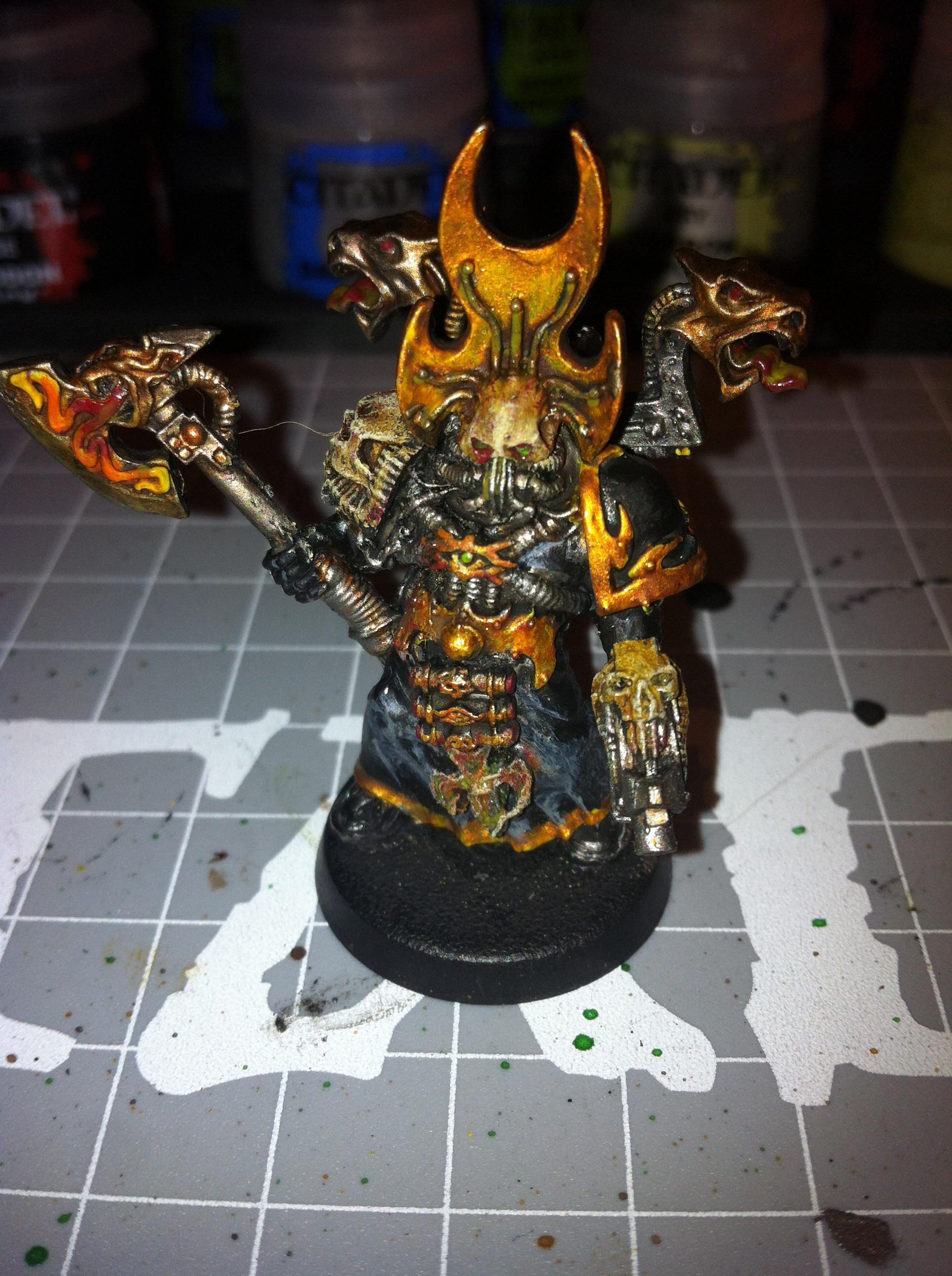 Black Legion, Chaos, Chaos Space Marines, Metal, Sorcerer